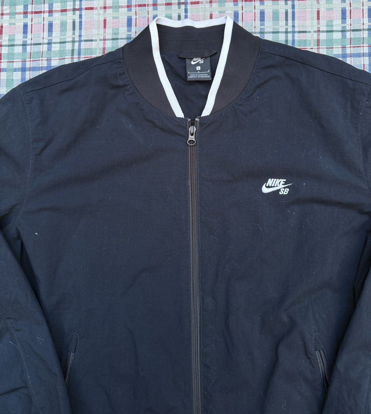 Nike Nike Sb Bomber Jacker Black / White Size US L / EU 52-54 / 3 - 3 Thumbnail