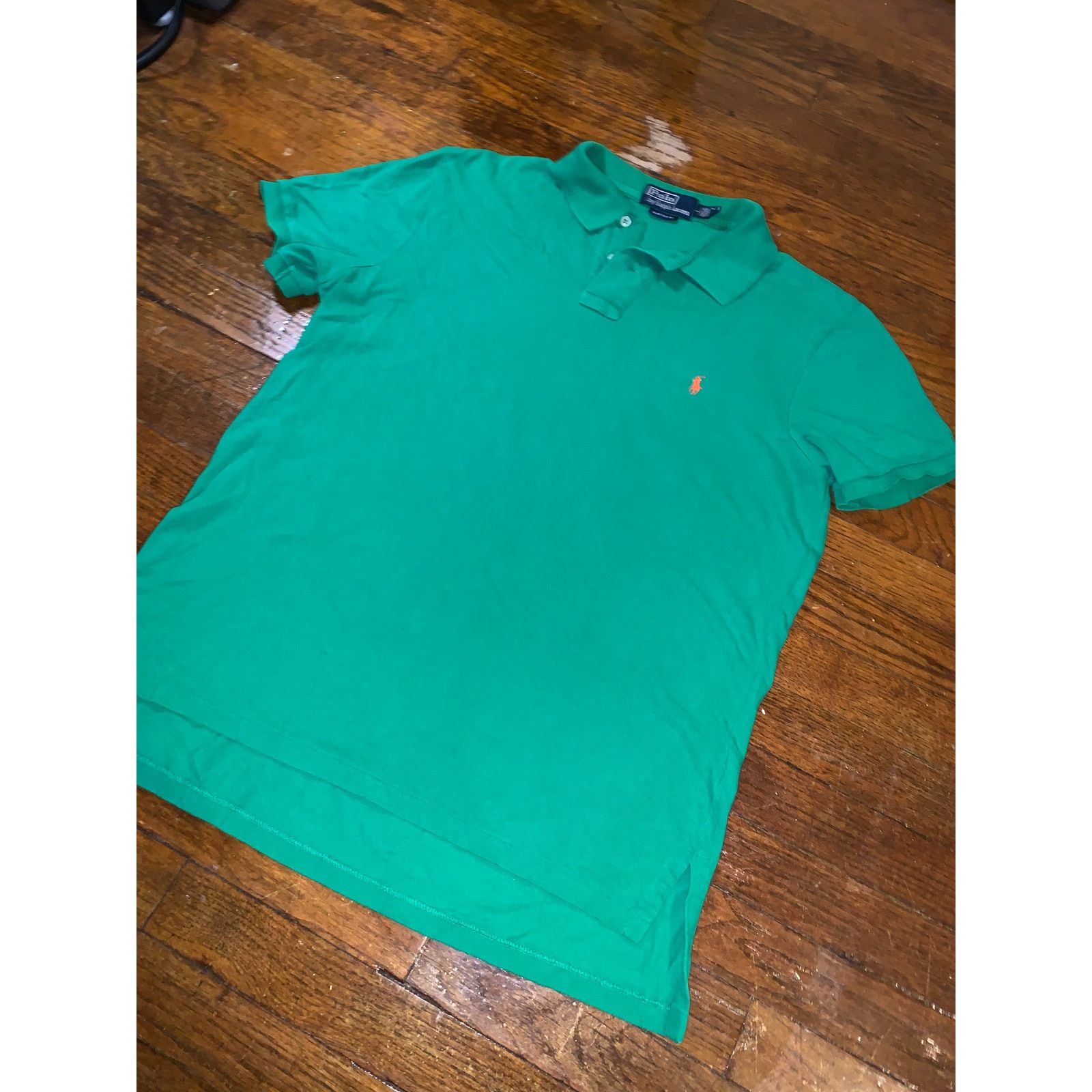 Polo Ralph Lauren × Vintage Vtg Polo Ralph Lauren Polo Shirt Large Green Pony Logo USA Size US L / EU 52-54 / 3 - 3 Thumbnail