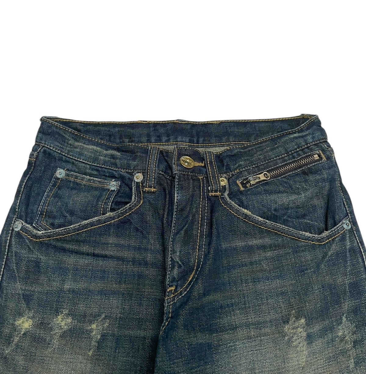 If Six Was Nine Rare Design Vintage Brand Apestain Flared Jeans 1990s Size US 30 / EU 46 - 3 Thumbnail