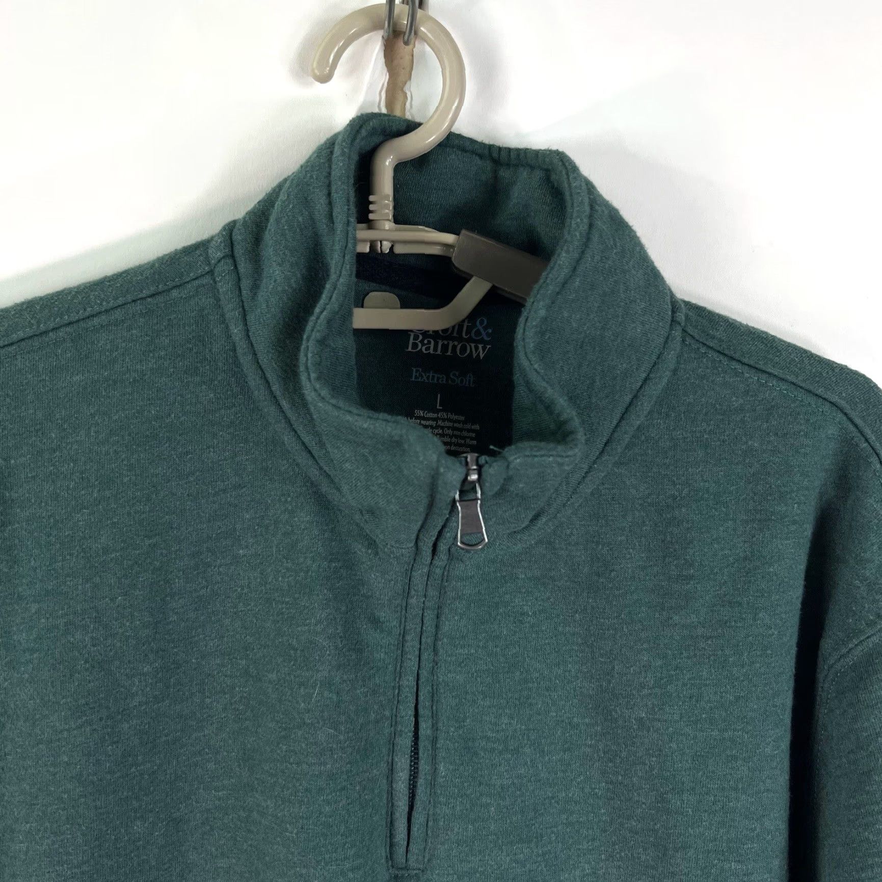 Croft & Barrow Croft & Barrow Women's Sweatshirt Releasing Butterfly's Graphic 1/4 Zip Size L Size L / US 10 / IT 46 - 3 Thumbnail