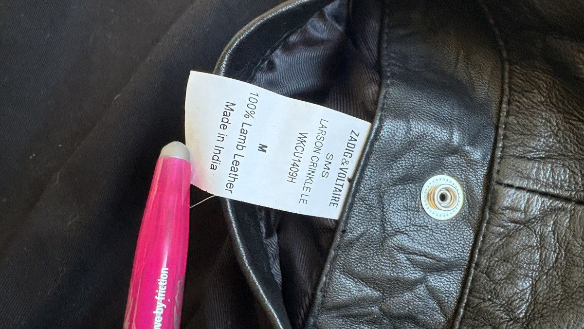 Zadig & Voltaire Zadig & Voltaire 2013 sample Larson Crinkle Leather bomber Size US M / EU 48-50 / 2 - 9 Thumbnail