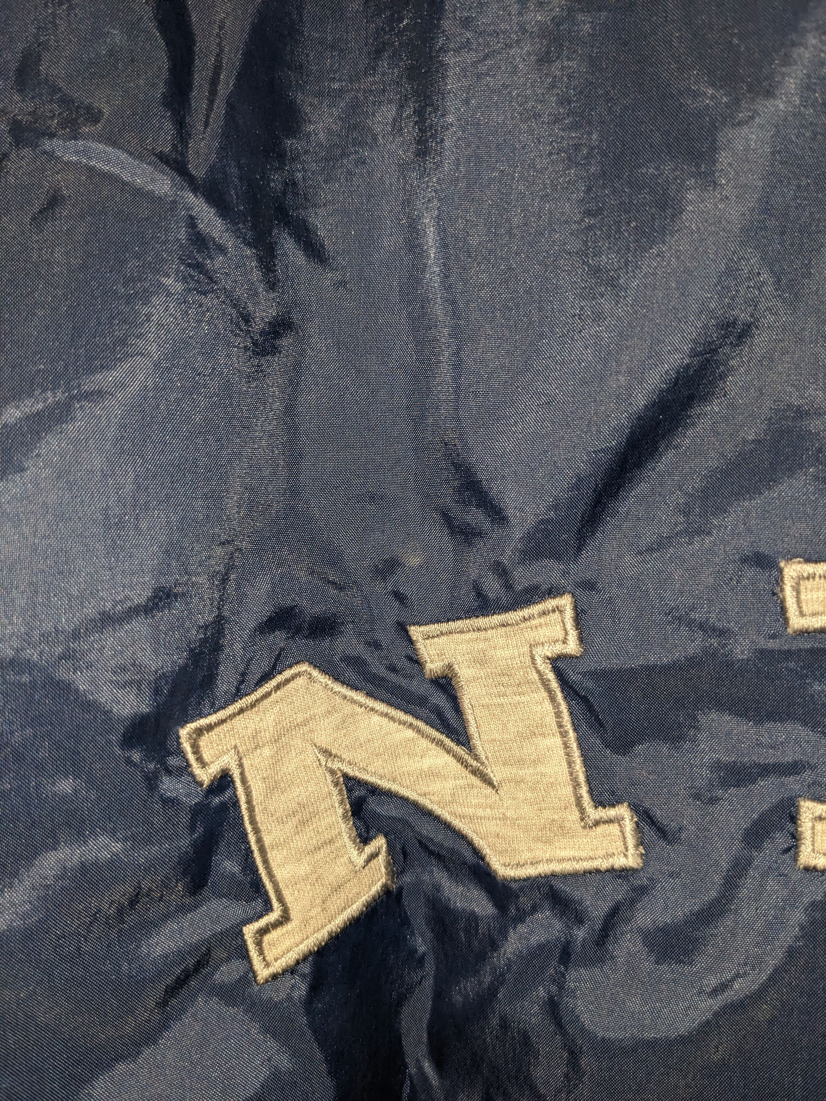 Nike × Vintage Vintage 90s Nike Spell Out Blue Medium Windbreaker Size US M / EU 48-50 / 2 - 5 Thumbnail