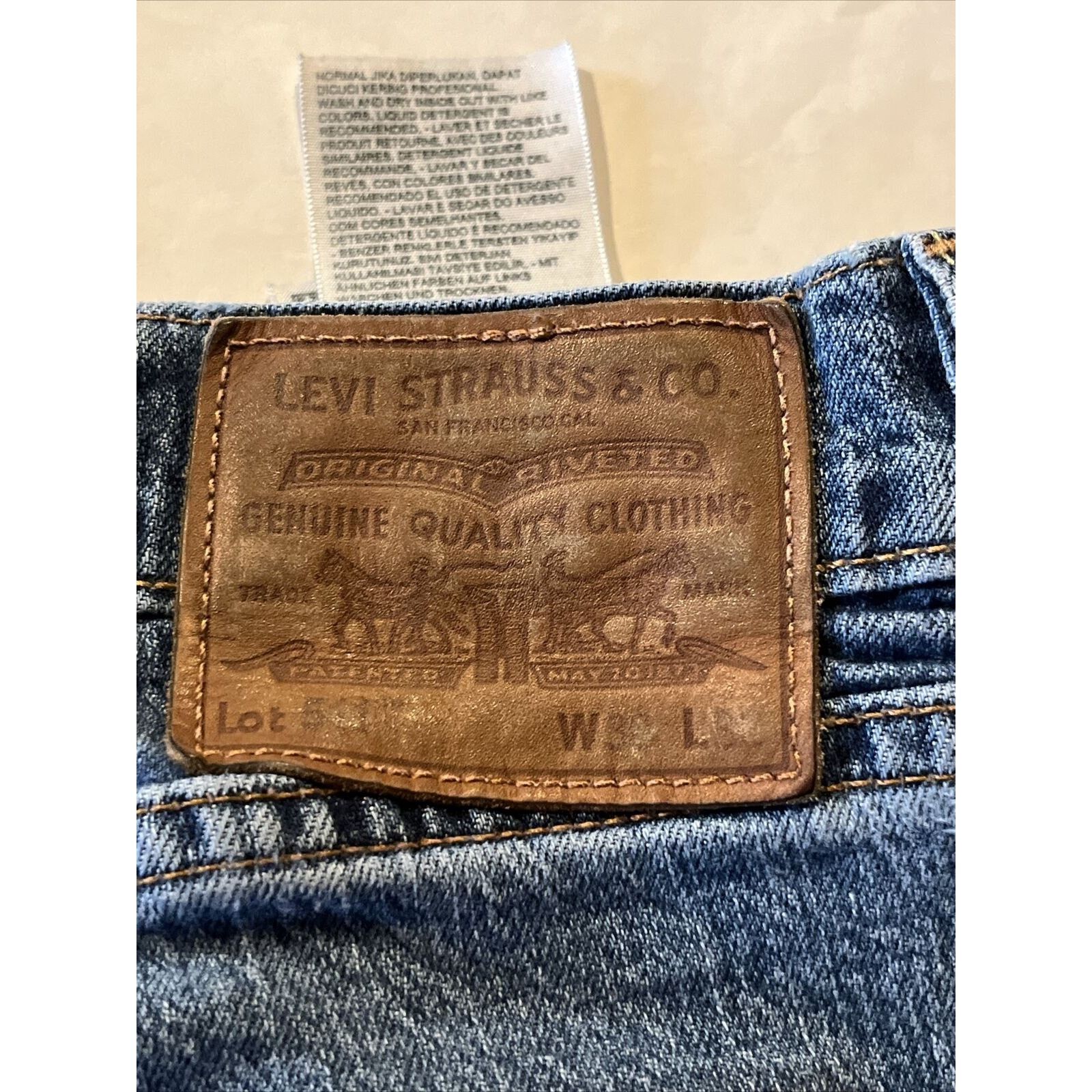 Levi's Levis 511 Jeans Mens 36x31 Blue Slim Straight Denim Med Wash Size US 38 / EU 54 - 15 Thumbnail