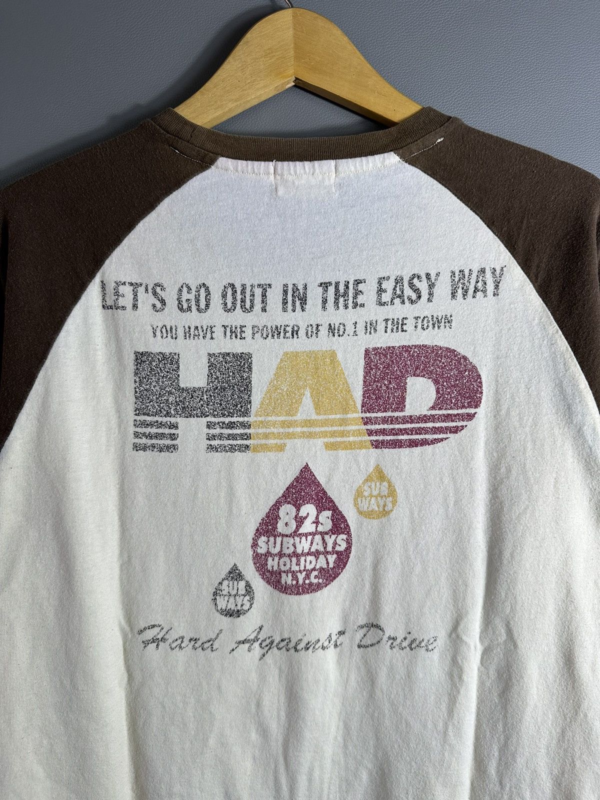 Beauty Beast × If Six Was Nine × Japanese Brand HARD AGAINTS DRIVE POEM LONG SLEEVE FADED IFSIX LGB STYLE Size US M / EU 48-50 / 2 - 6 Thumbnail