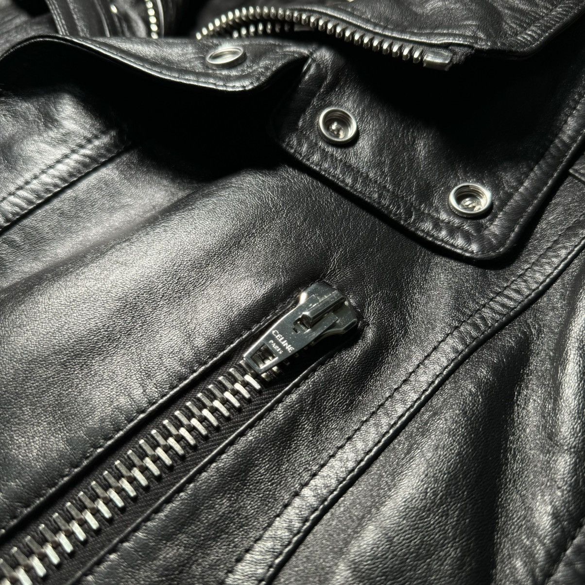 Celine × Hedi Slimane 「LIMITED TIME」CELINE “FW22 SLEEVELESS LEATHER JACKET” Size US M / EU 48-50 / 2 - 4 Thumbnail