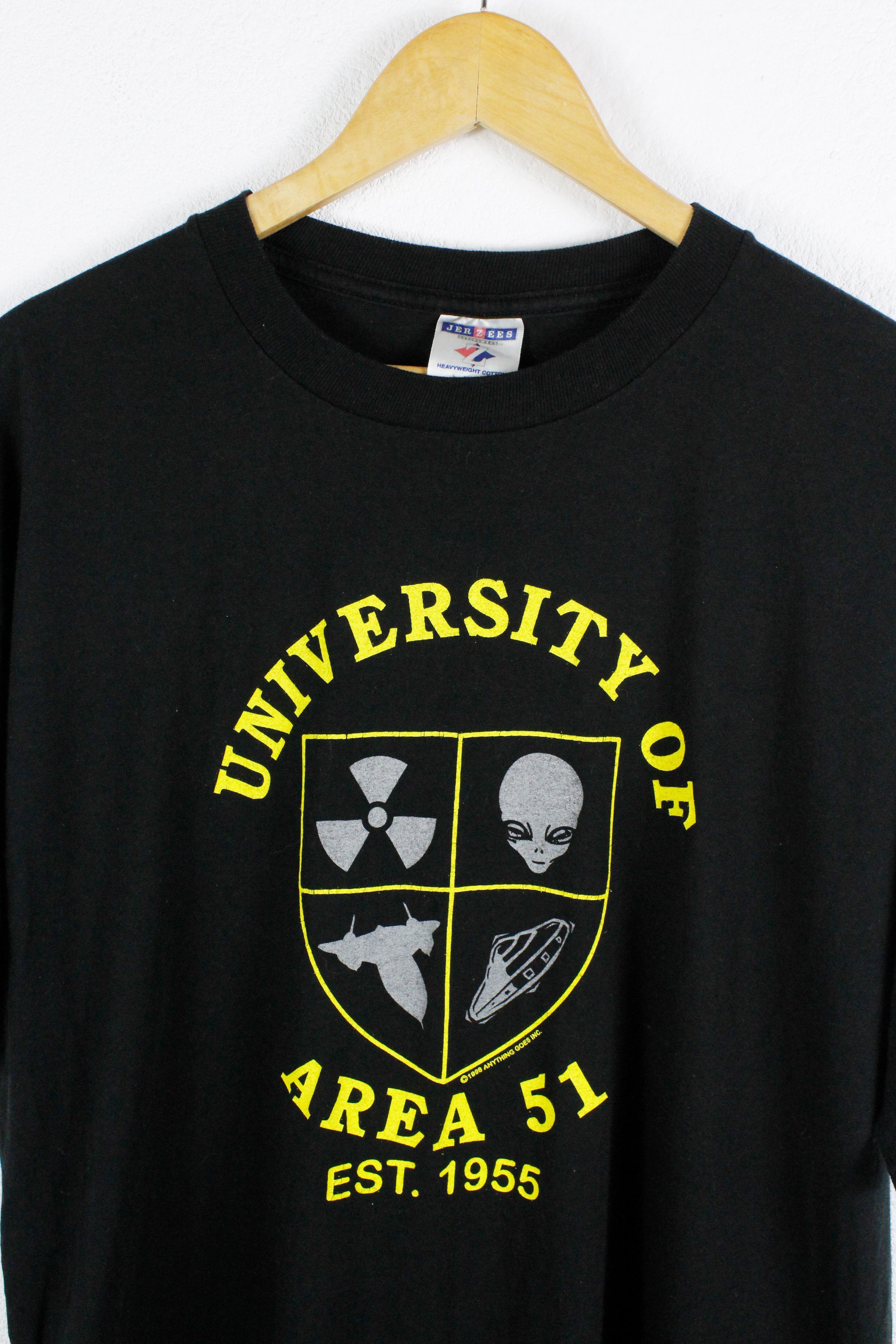 Alien Workshop Vintage 1998 University of Area 51 Graphic Tee T-shirt 90s Size US L / EU 52-54 / 3 - 2 Thumbnail
