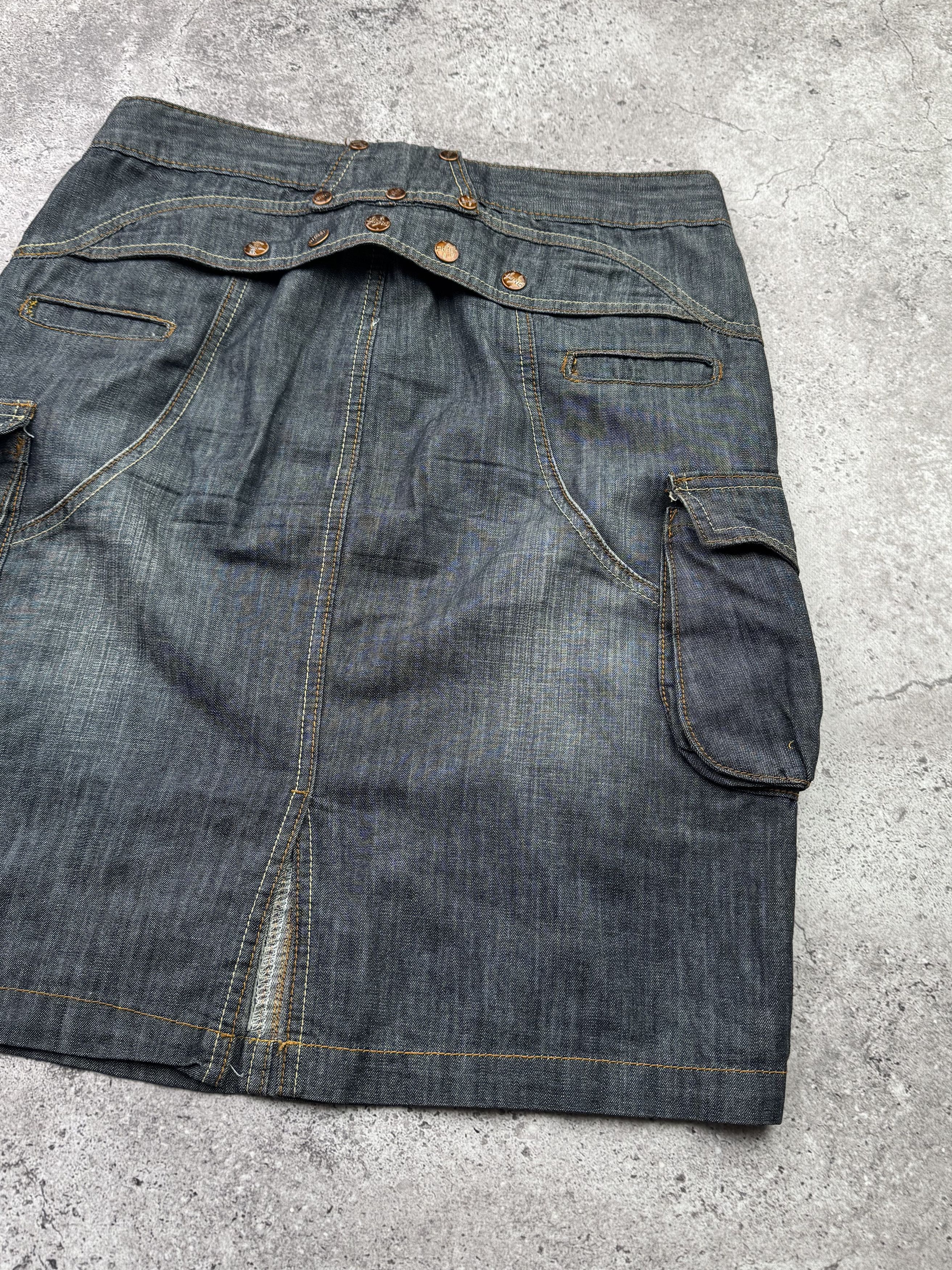 Vintage Vintage Cargo Skirt C390(V633) Size 30" / US 8 / IT 44 - 7 Thumbnail