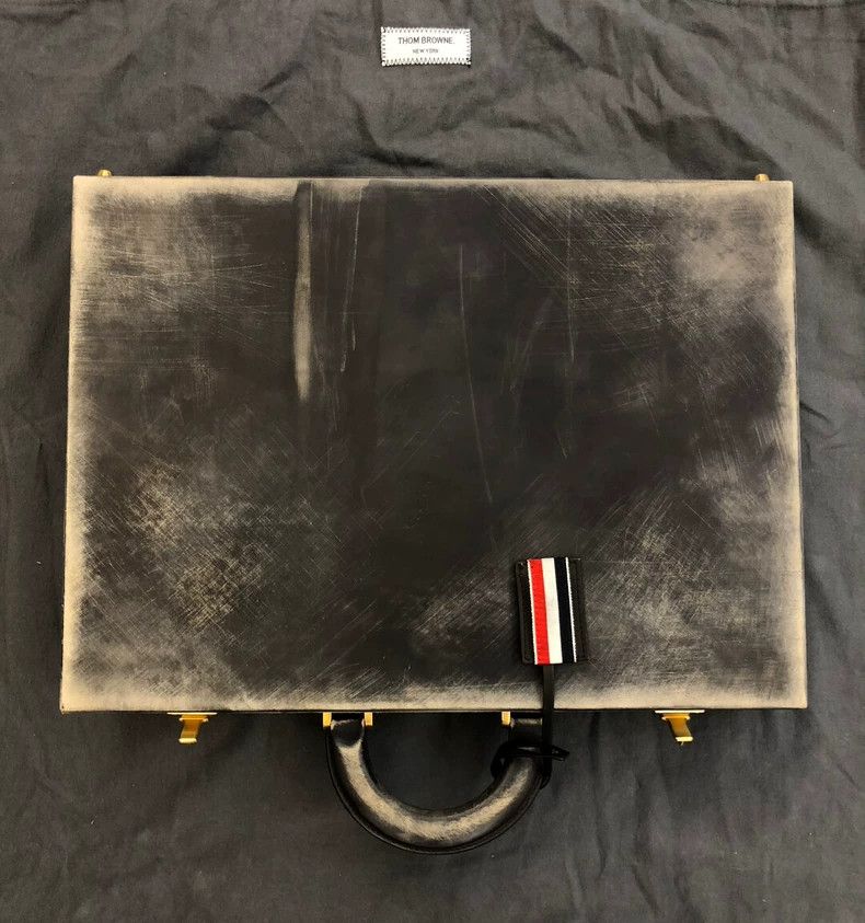 Thom Browne Thom Browne Three-stage aged briefcase Size ONE SIZE - 1 Thumbnail