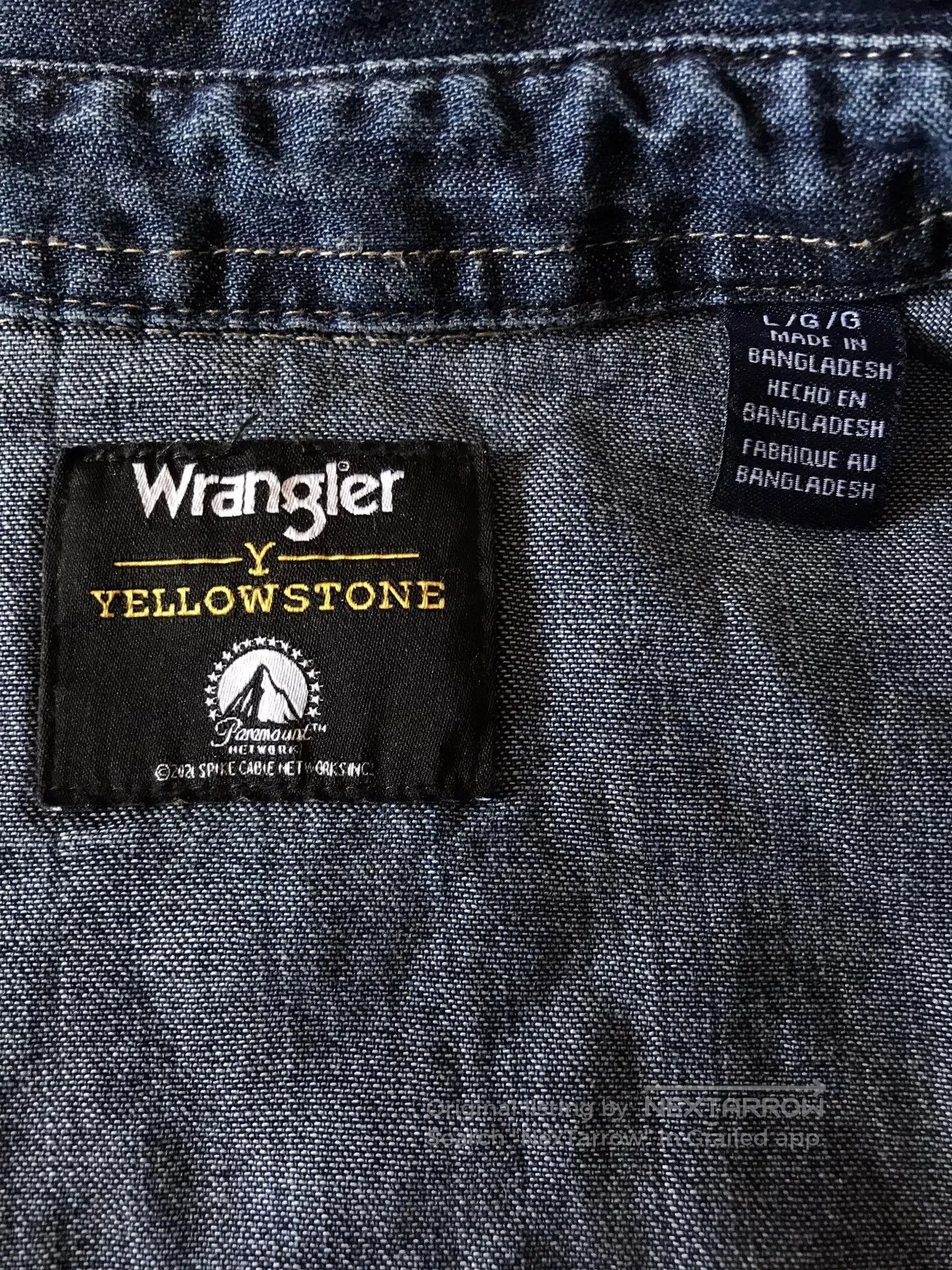 Wrangler Wrangler x Yellowstone Dutton Ranch Denim Shirt. Size US L / EU 52-54 / 3 - 7 Thumbnail