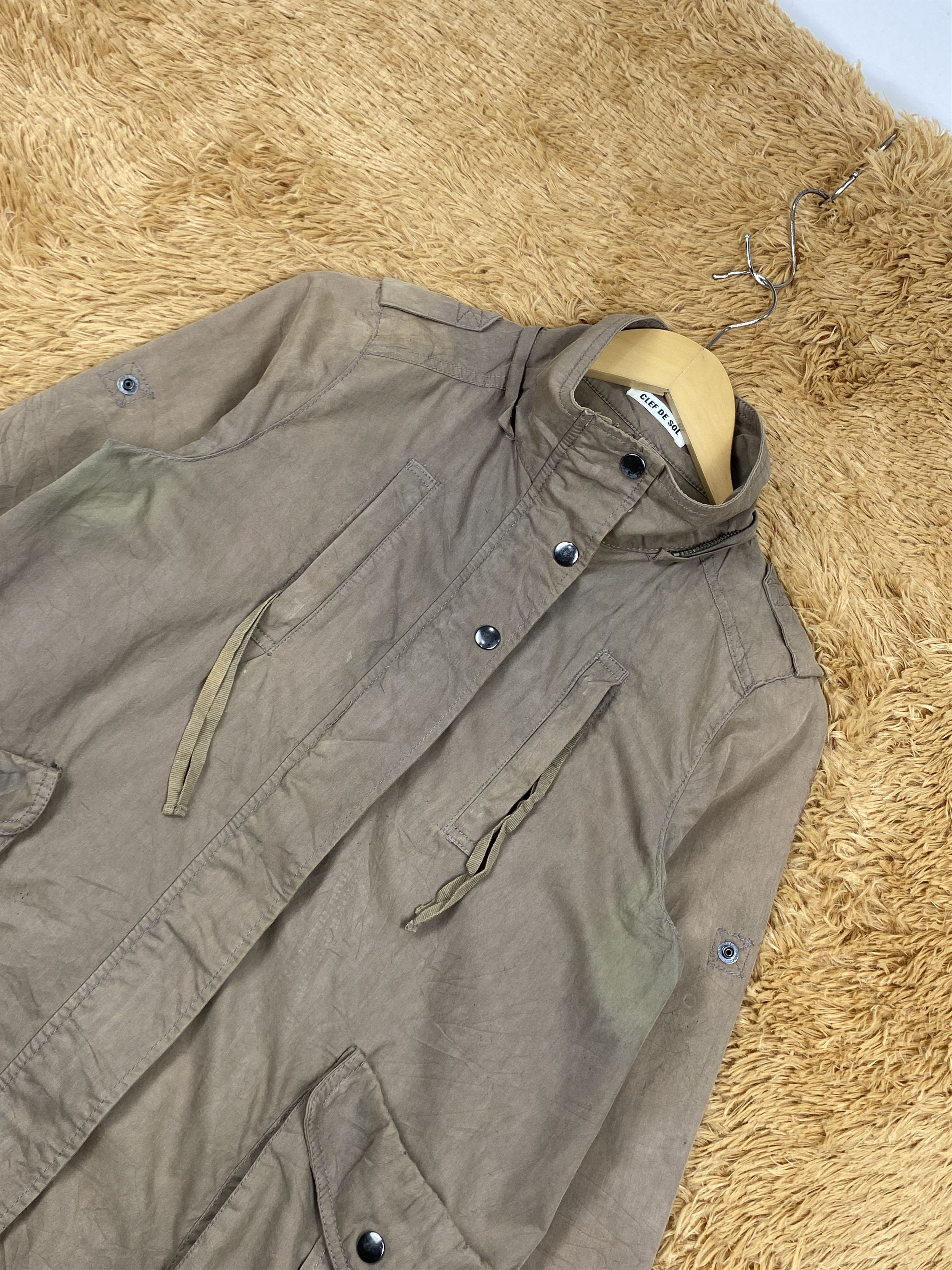 Vintage Vintage Clef De Sol Zip Up Utility Jacket J1724 Size US S / EU 44-46 / 1 - 2 Thumbnail