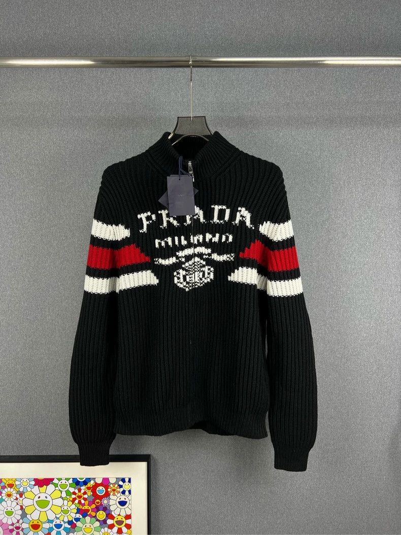 Prada Prada Cashmere zipper sweater jacket 2503-Nextarrow Size US L / EU 52-54 / 3 - 1 Thumbnail