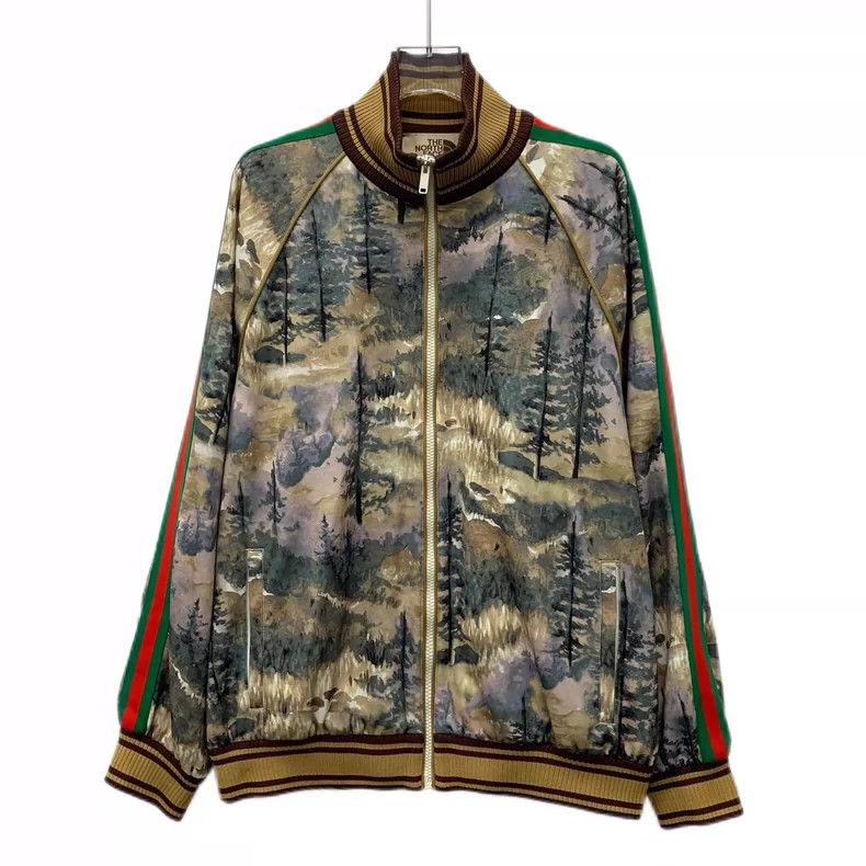 Gucci Gucci Co-branded color-blocking oil painting deep forest pr Size US M / EU 48-50 / 2 - 1 Thumbnail