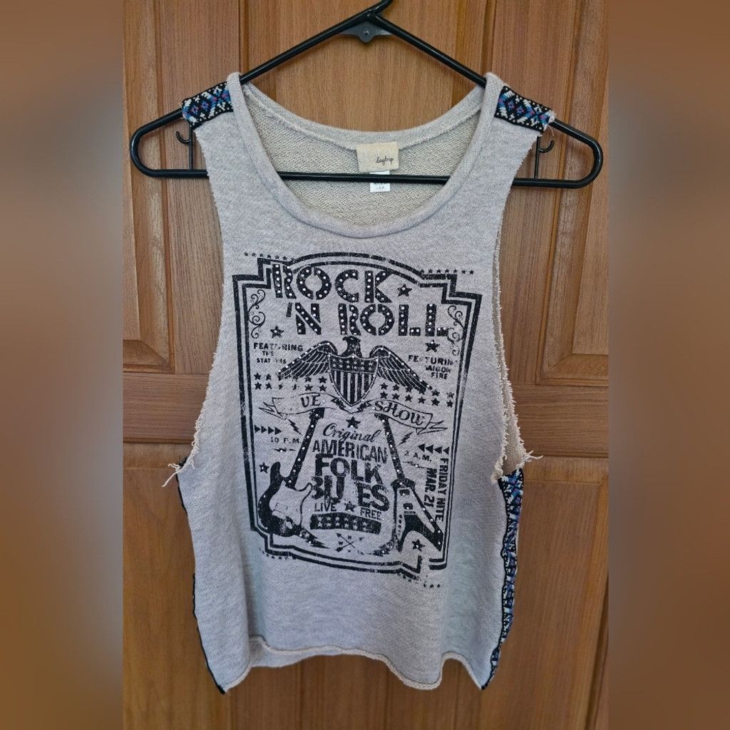 The Unbranded Brand Daytrip Beige Rock 'N Roll Tank Size XS / US 0-2 / IT 36-38 - 6 Thumbnail