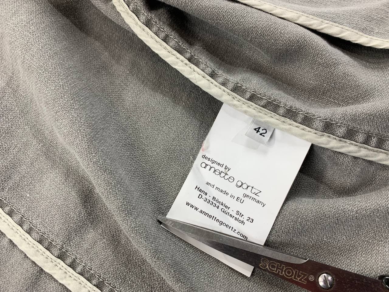 Annette Gortz Womens denim jacket Annette Gortz Size 42 Color Gray Size M / US 6-8 / IT 42-44 - 7 Thumbnail