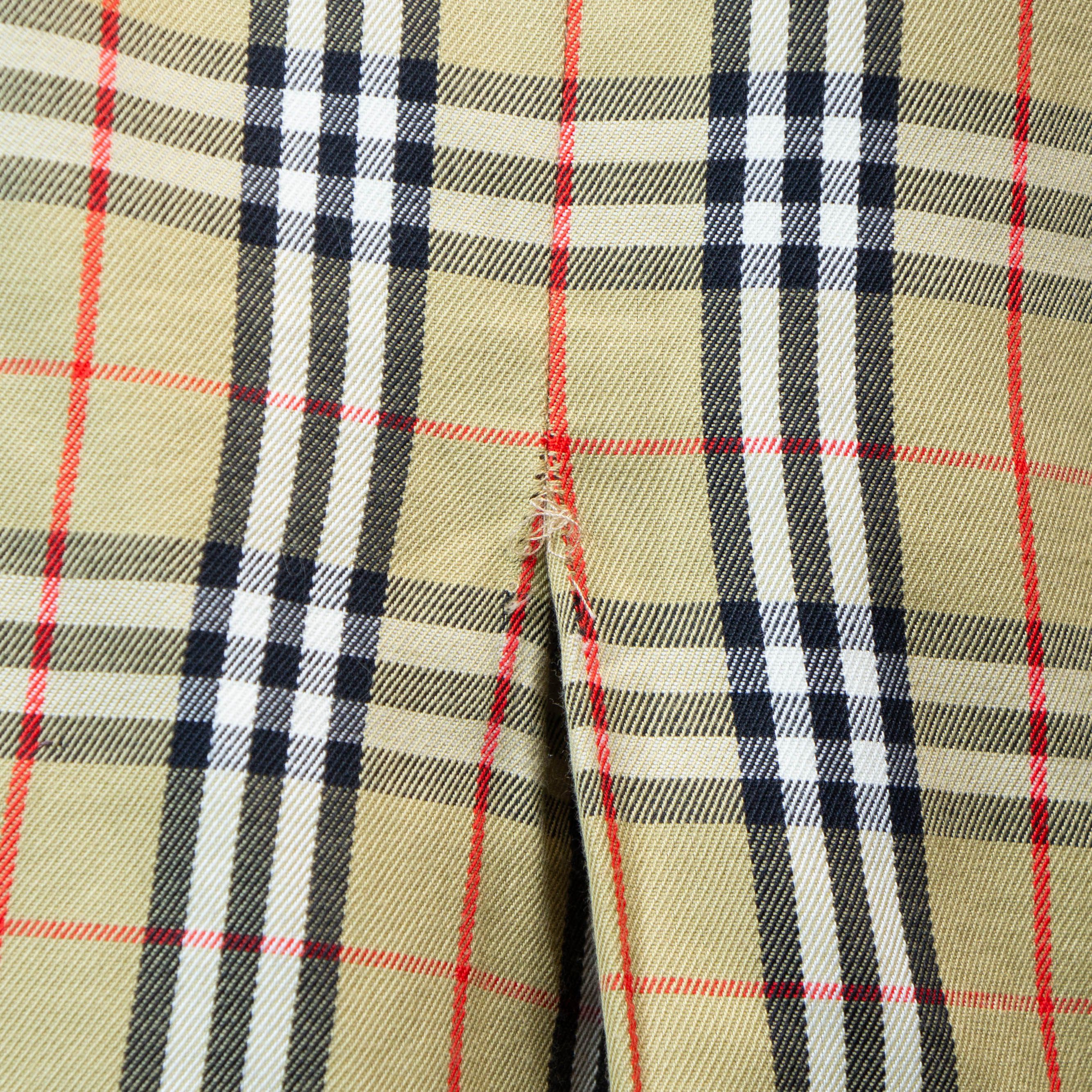 Burberry BURBERRY Check Monogram Skirt Vintage 90s 00s Size 27" / US 4 / IT 40 - 5 Thumbnail
