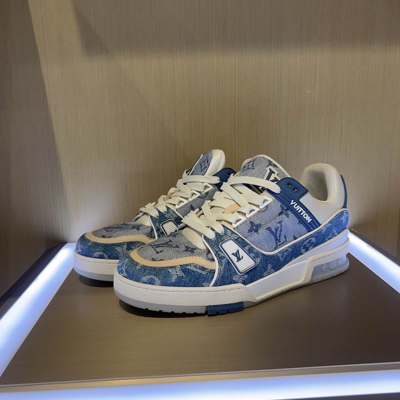 Louis Vuitton Denim Low-Top Trainers for Men and Women 0079