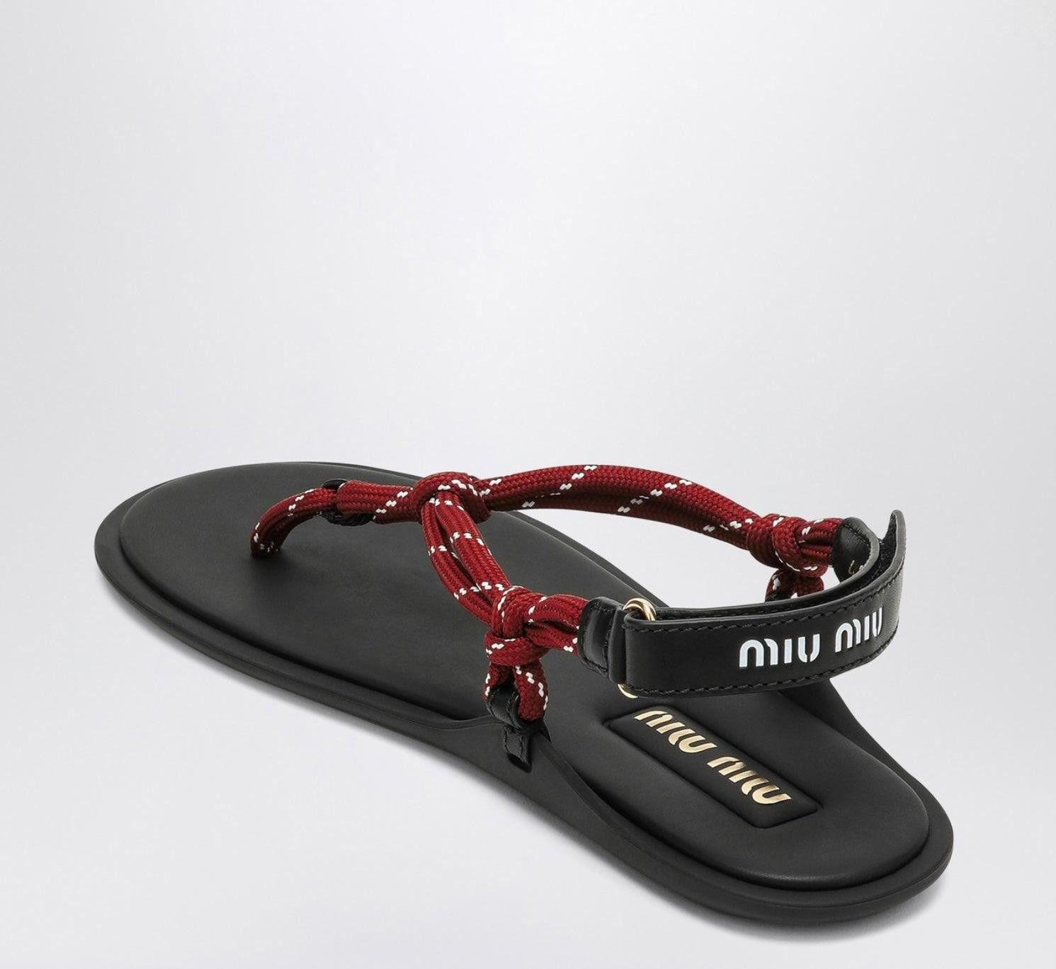 Miu Miu Miu Miu Riviere leather sandals size 41 Size ONE SIZE - 3 Thumbnail
