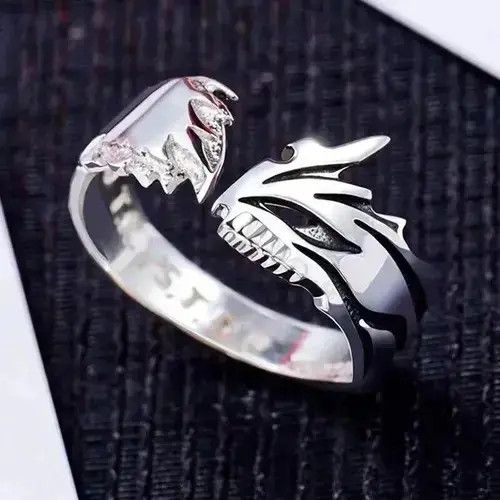 Jewelry x Vintage Anime Rings in Silver, Men's