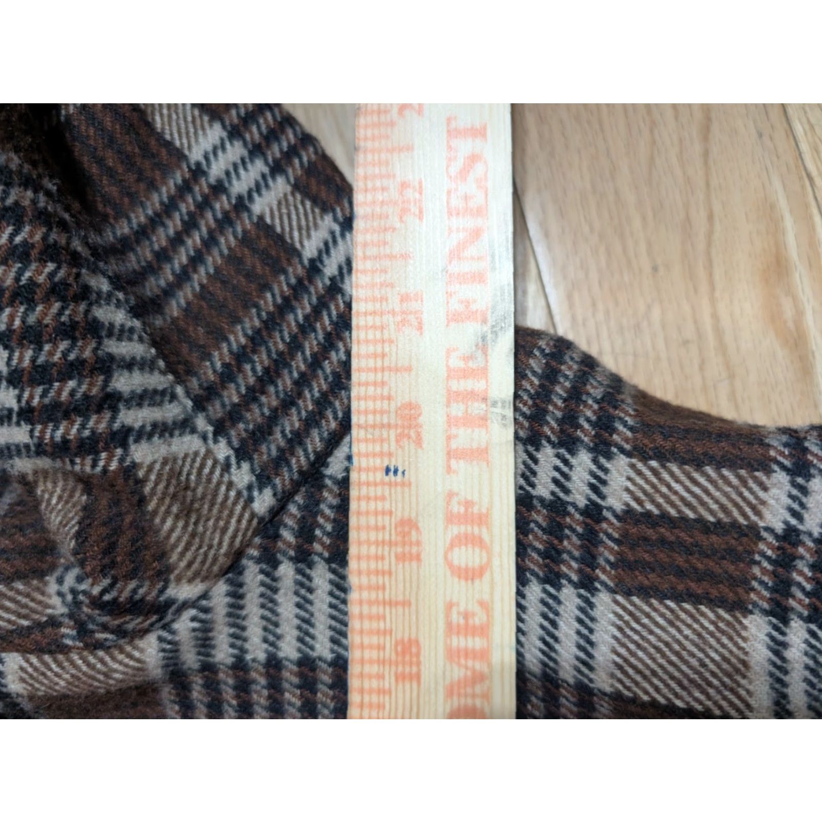 Vintage VINTAGE 70s Plaid Coat Gingham Road Boho Faux Fur Brown Suede L/XL Womens Coat Size L / US 10 / IT 46 - 3 Thumbnail