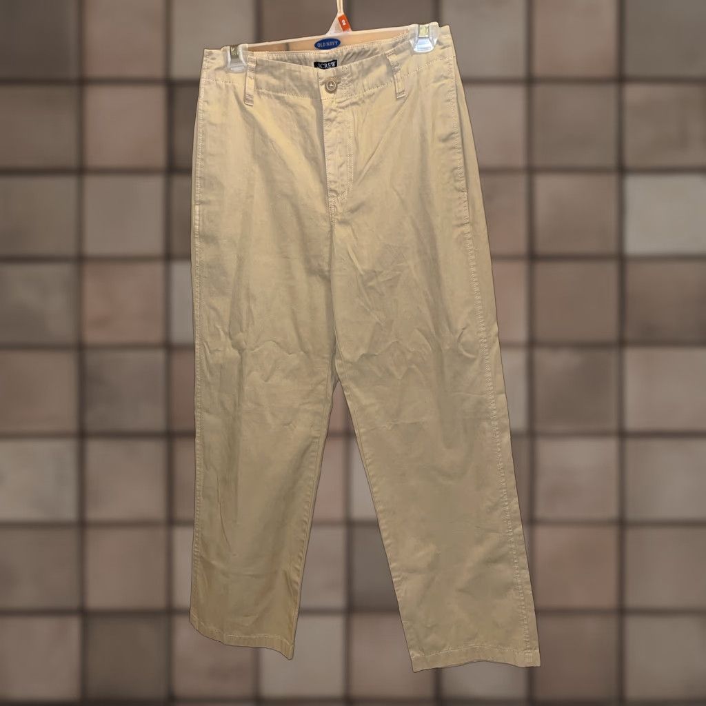 J.Crew J.CREW Women's Wide Leg Dress Pants Size 24 Brown Flat Front Belt Loops Casual Workwear Size 42" / US 20 - 1 Thumbnail