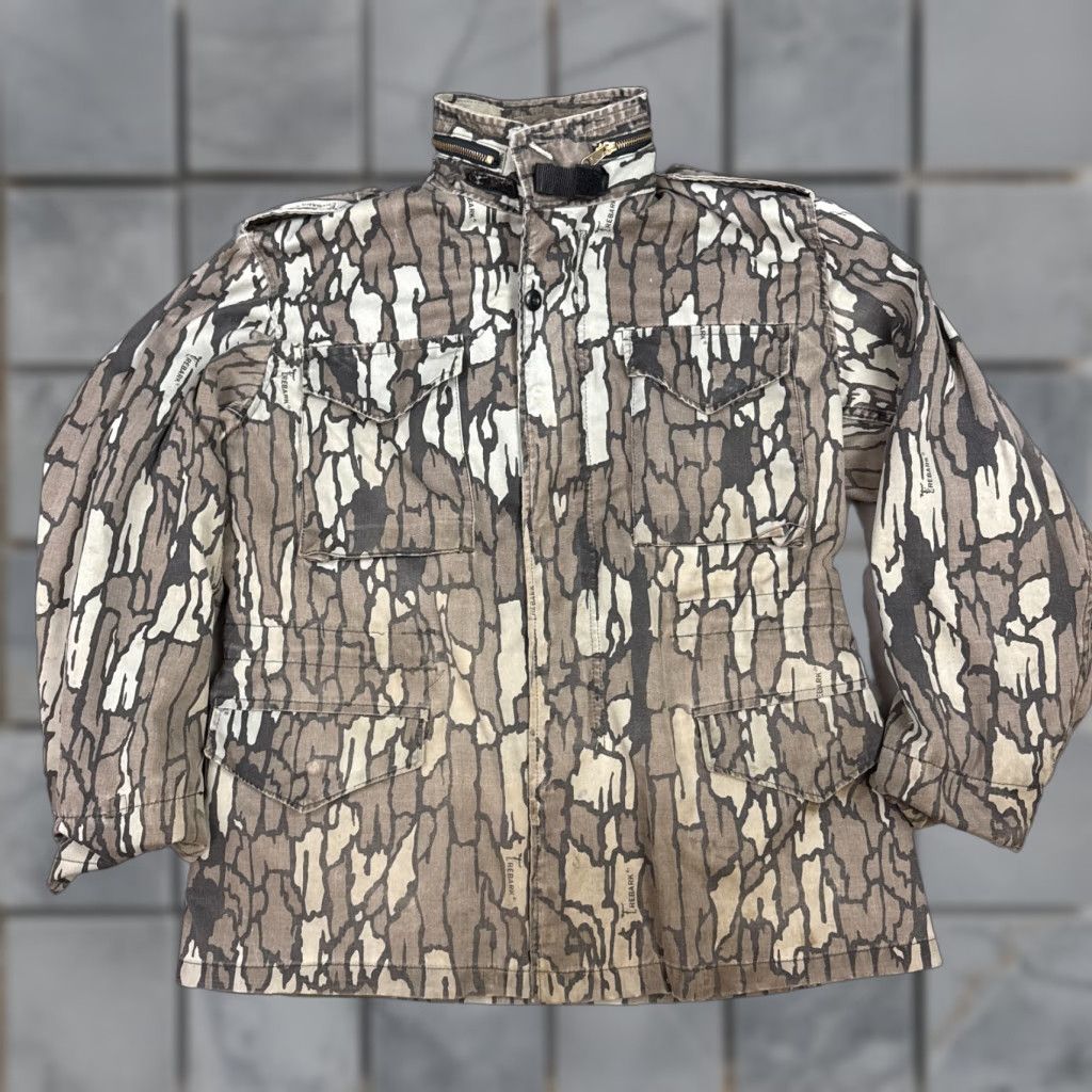 Vintage VINTAGE John Ownbey Jacket Mens M Brown Trebark Camo M65 Military Hunt Field Coat Jacket Size US M / EU 48-50 / 2 - 1 Thumbnail