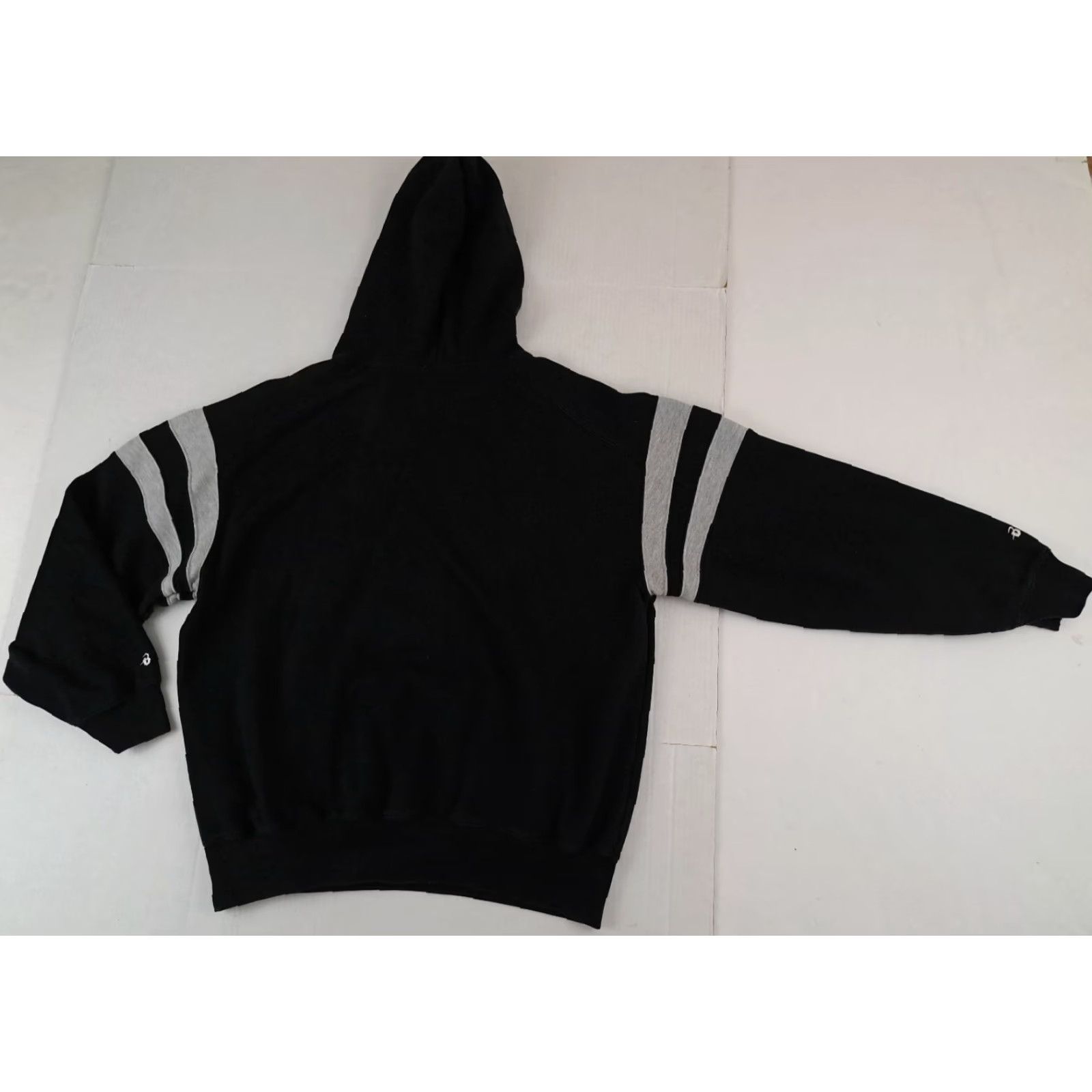 Vintage VINTAGE Badger Sweatshirt Pullover Hooded Black XL Pockets Canvas Unsisex Adults Regular Sweatshirt Hoodie Size US XL / EU 56 / 4 - 4 Thumbnail