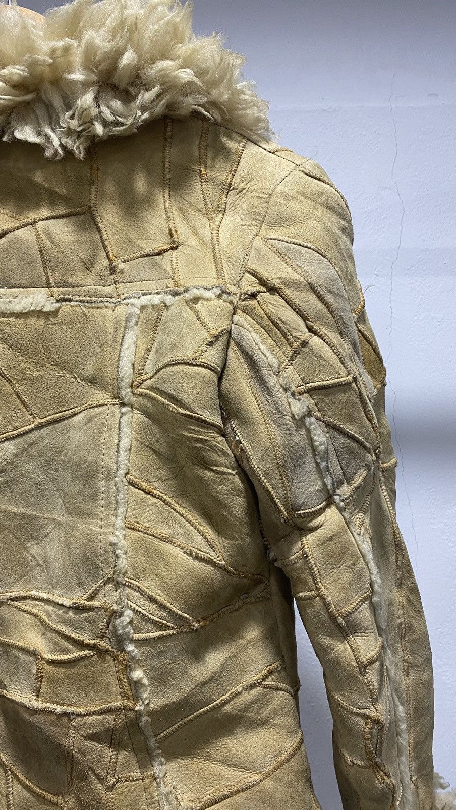 Vintage Grunge Suede Shaggy Winter Jacket