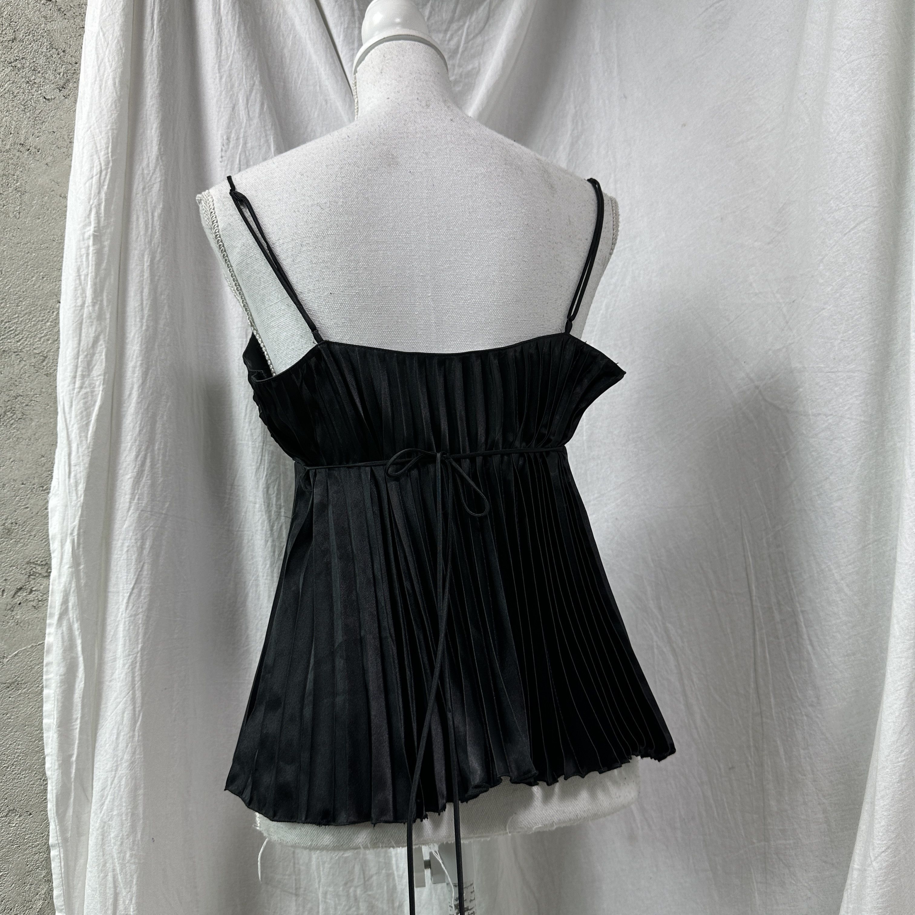 Vintage Vintage Avant Garde Pleated Top With Binding Y2K Size L / US 10 / IT 46 - 2 Thumbnail