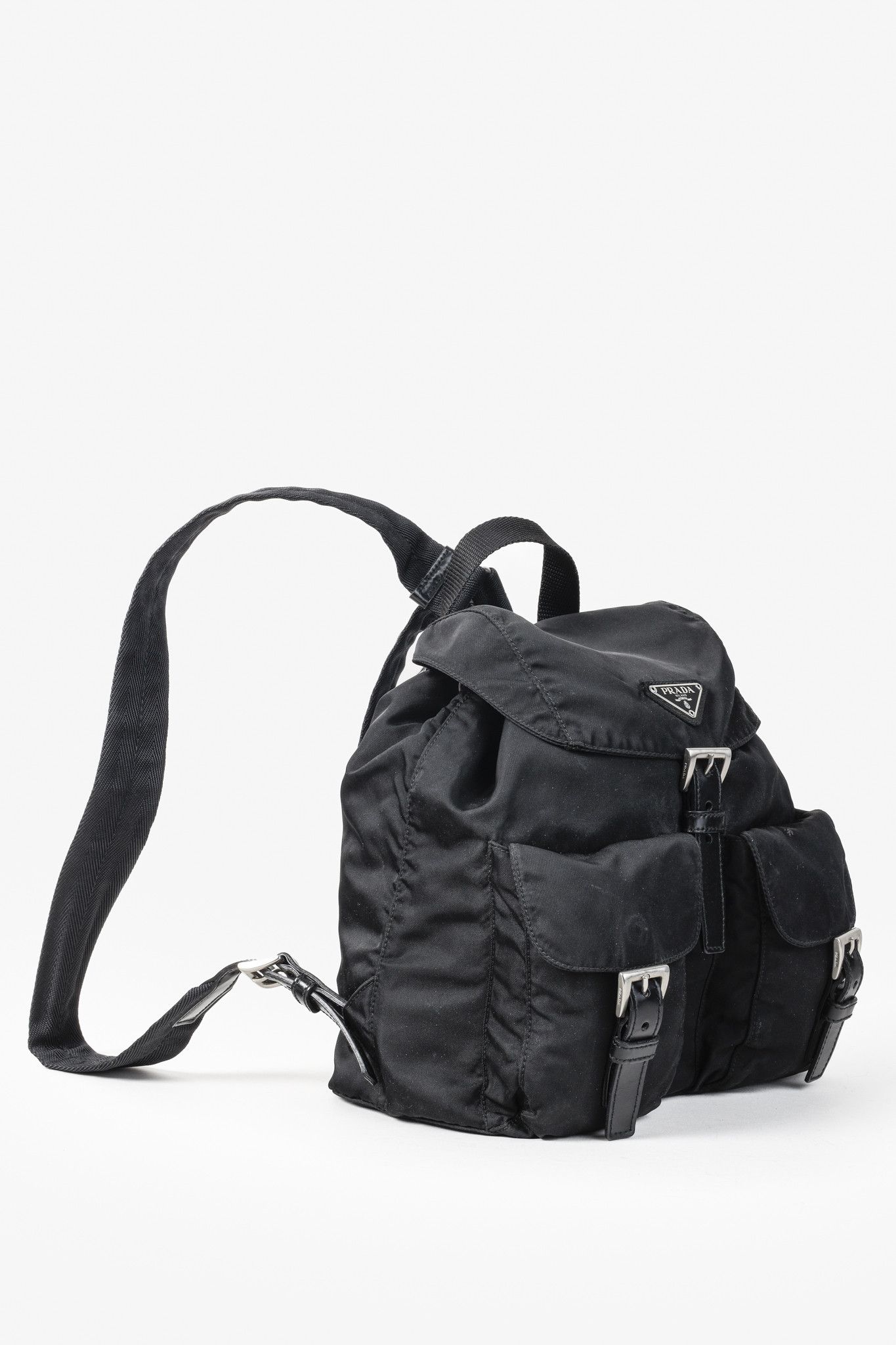 Prada Prada Saffiano-Trimmed Tessuto Backpack Size ONE SIZE - 2 Thumbnail