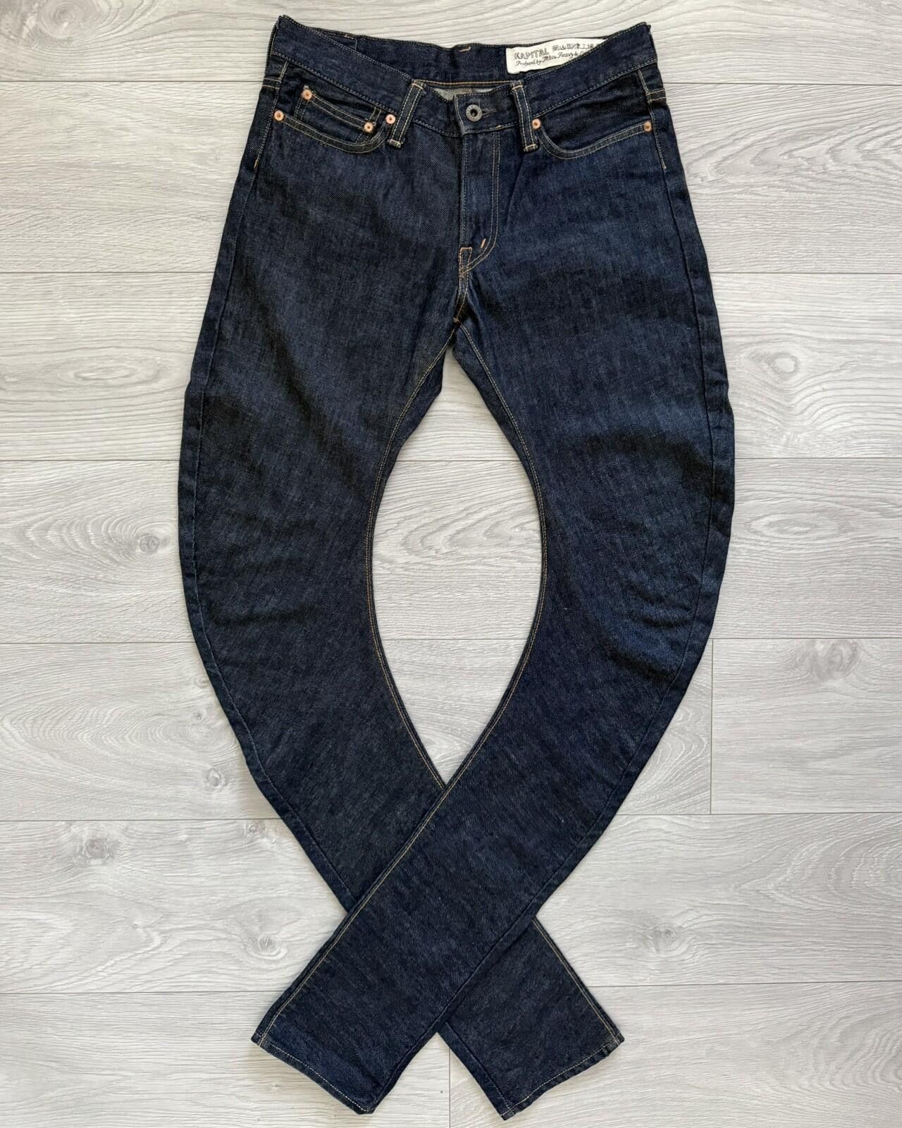 Kapital Kapital Banana Leg Indigo Blue Stacked Denim Jeans Size 30 Size US 30 / EU 46 - 1 Thumbnail