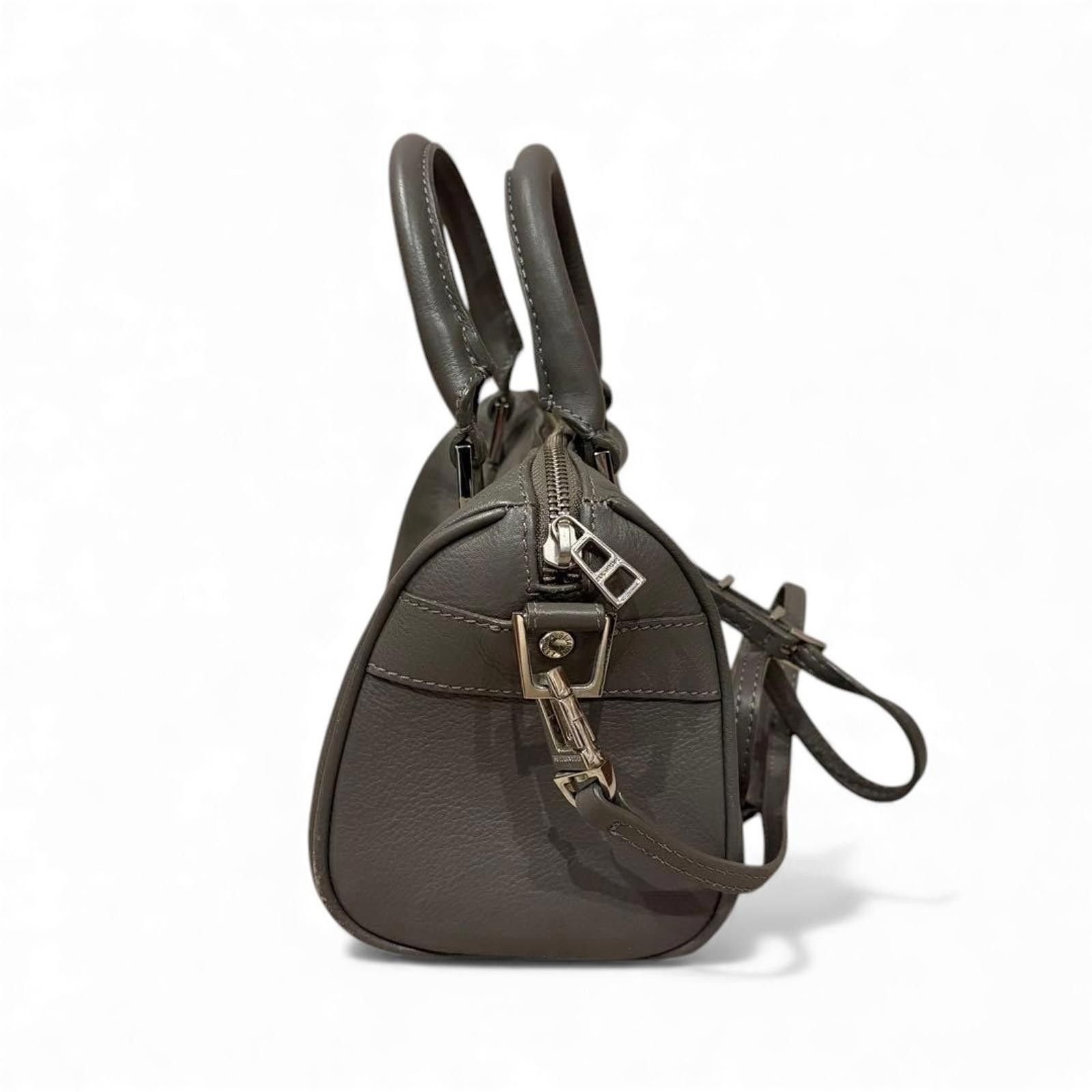 Zadig & Voltaire Zadig & Voltaire - Grey Leather Handbag Dual Handles Size ONE SIZE - 5 Thumbnail