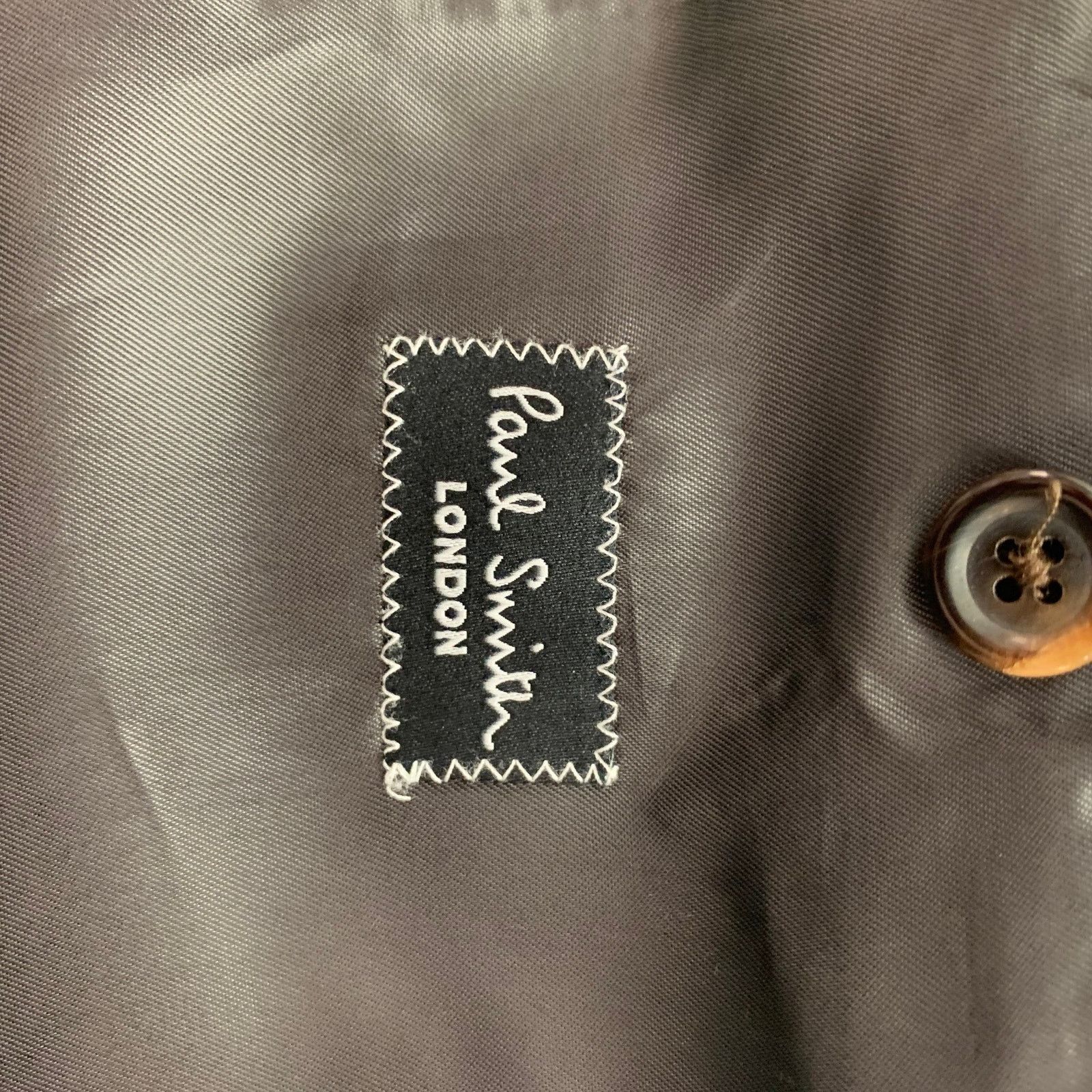 Paul Smith Size 44 Brown Wool / Mohair Single Breasted Sport Coat Size 44R - 6 Thumbnail