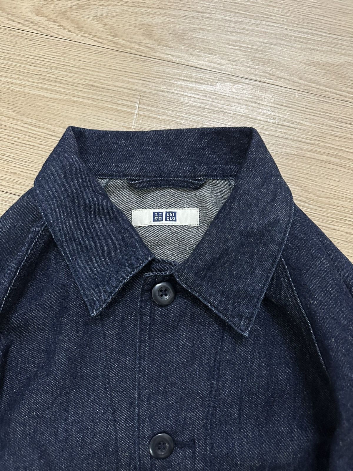 Beauty Beast × Uniqlo Rare Uniqlo Aesthetic Utility Denim Jacket Size US L / EU 52-54 / 3 - 4 Thumbnail