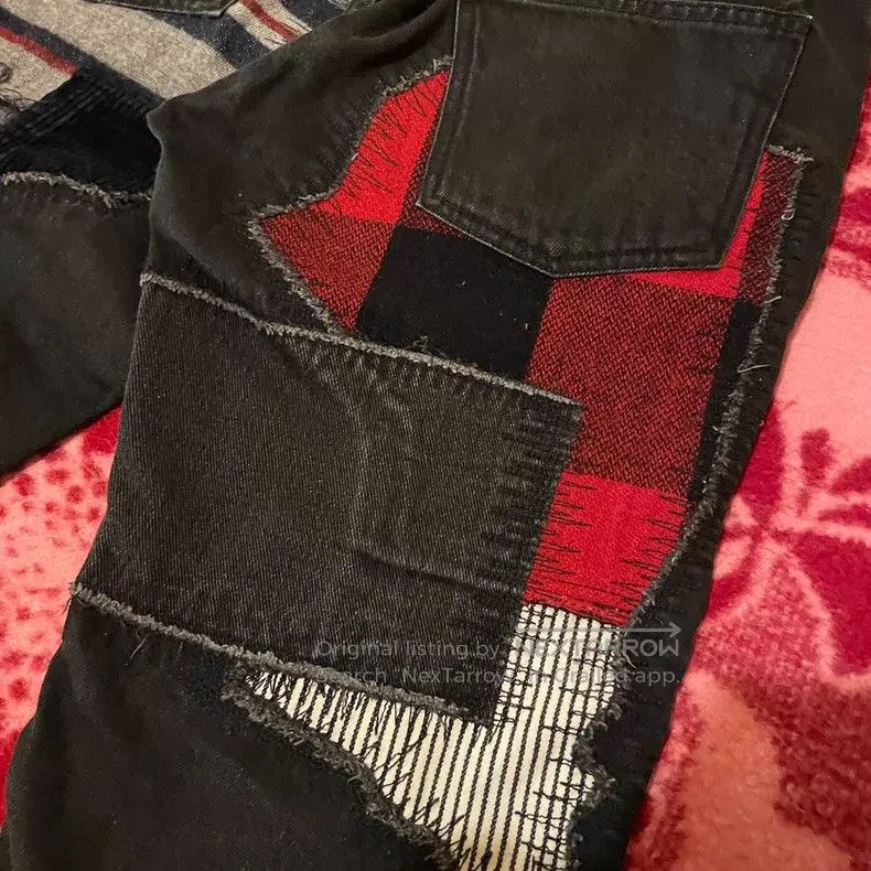 Junya Watanabe Junya Watanabe size S Patchwork Slim Fit Ankle Jeans Size US 27 - 7 Thumbnail
