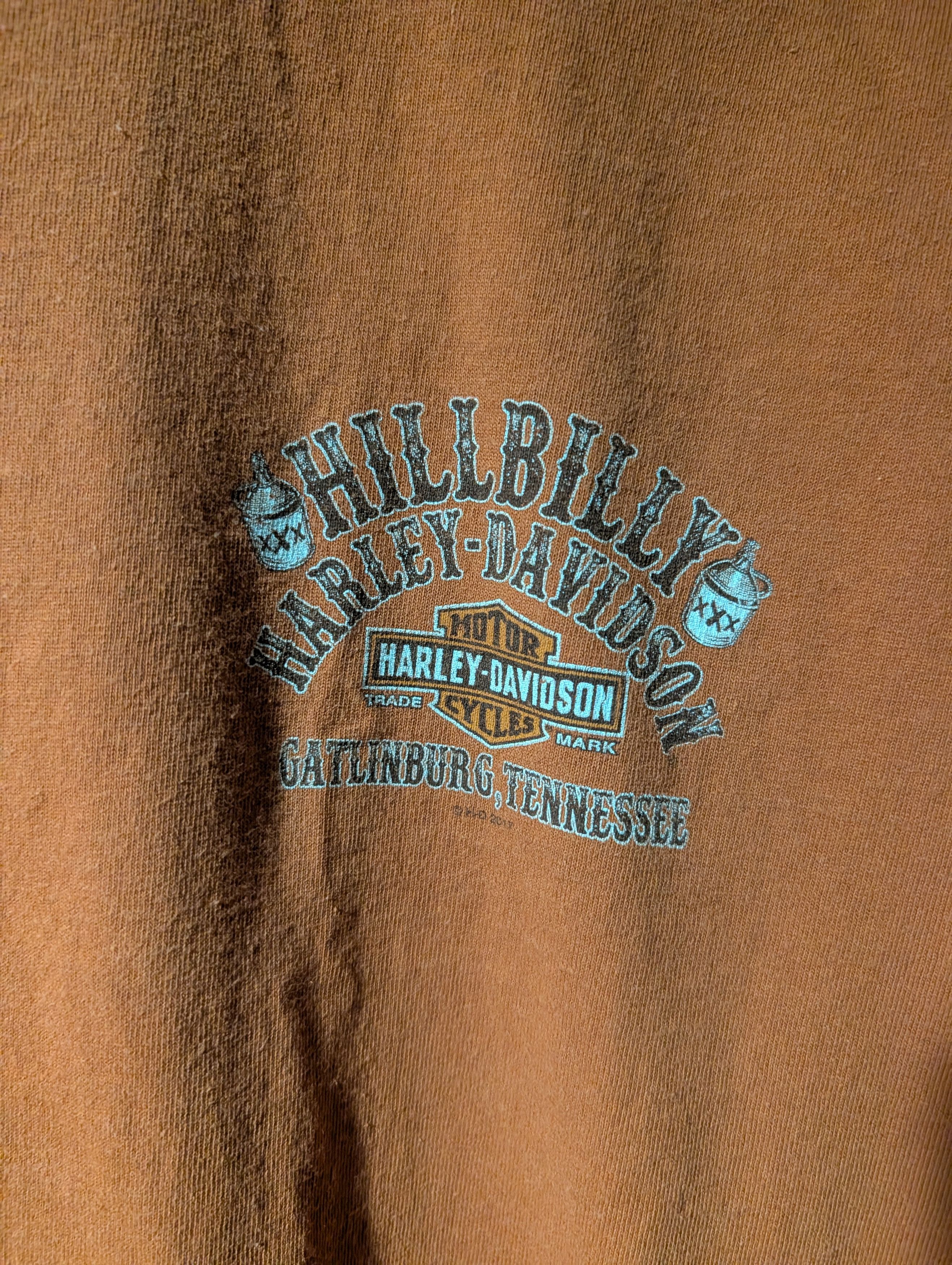 Harley Davidson Vintage Harley Davidson Hillbilly Gatlinburg TN Long Sleeve Size US XL / EU 56 / 4 - 5 Thumbnail
