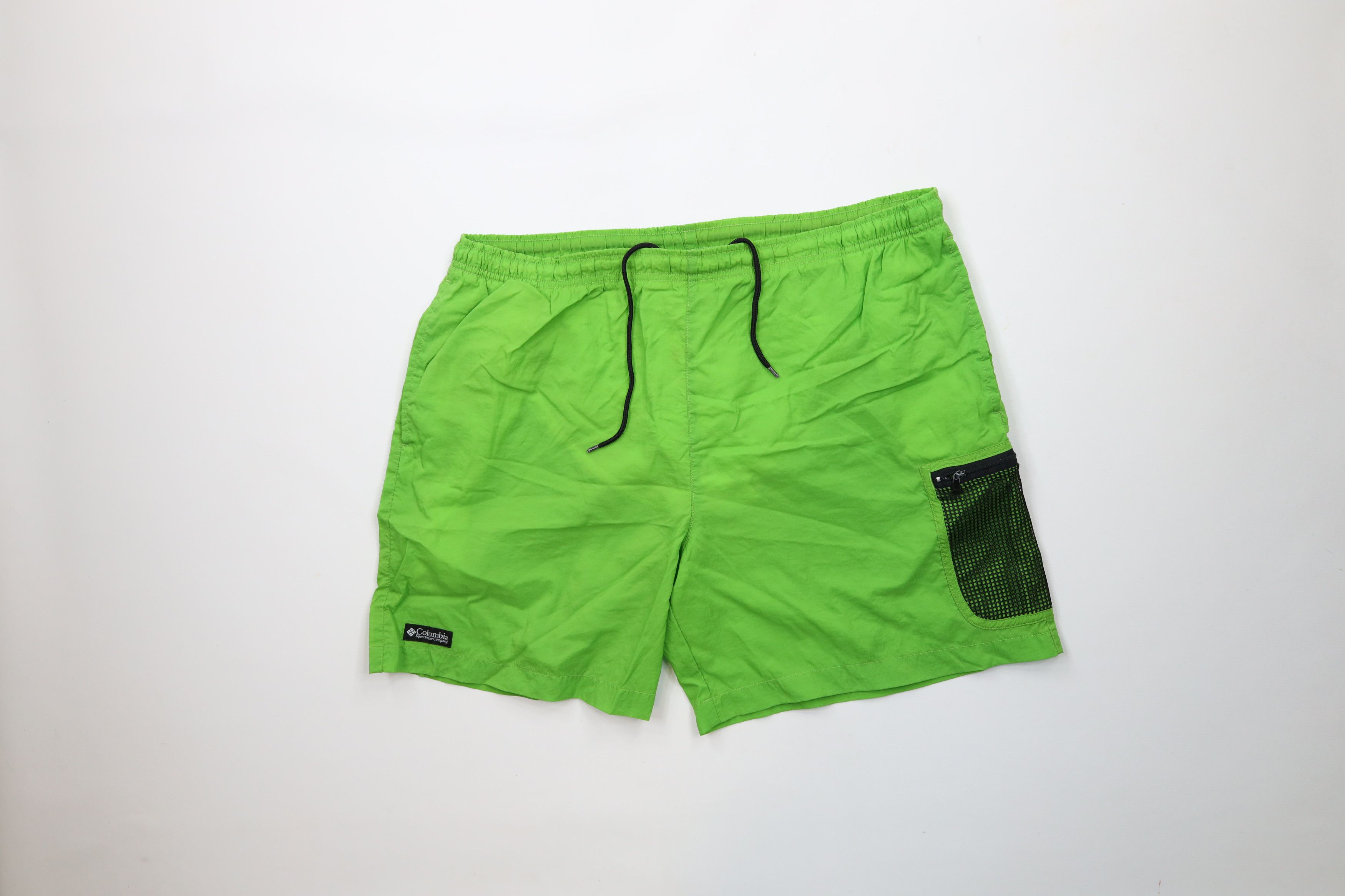 Columbia × Vintage Vintage 90s Columbia Mesh Lined Above Knee Shorts Baggies Size US 34 / EU 50 - 1 Thumbnail