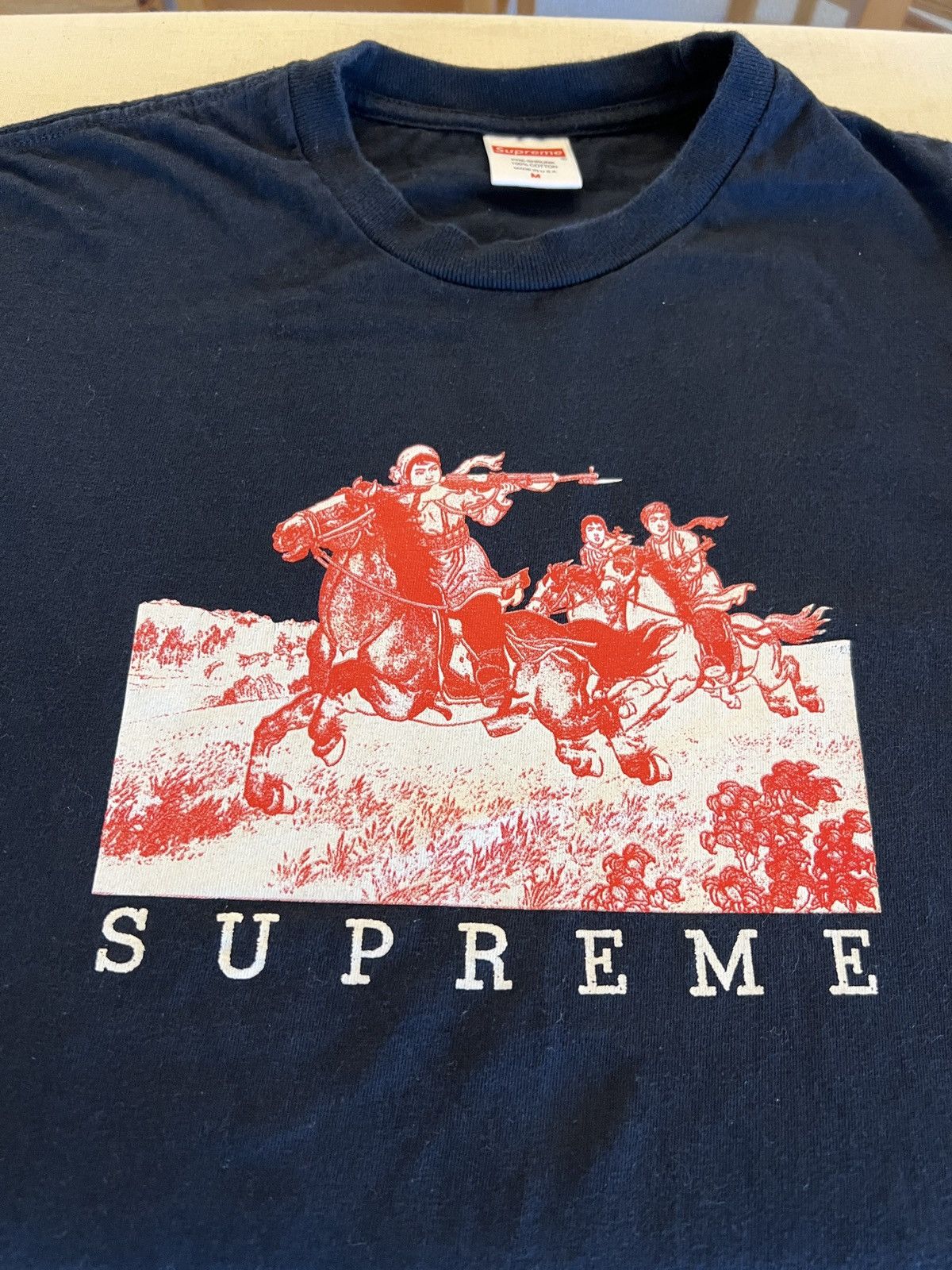 Supreme riders tee red on sale