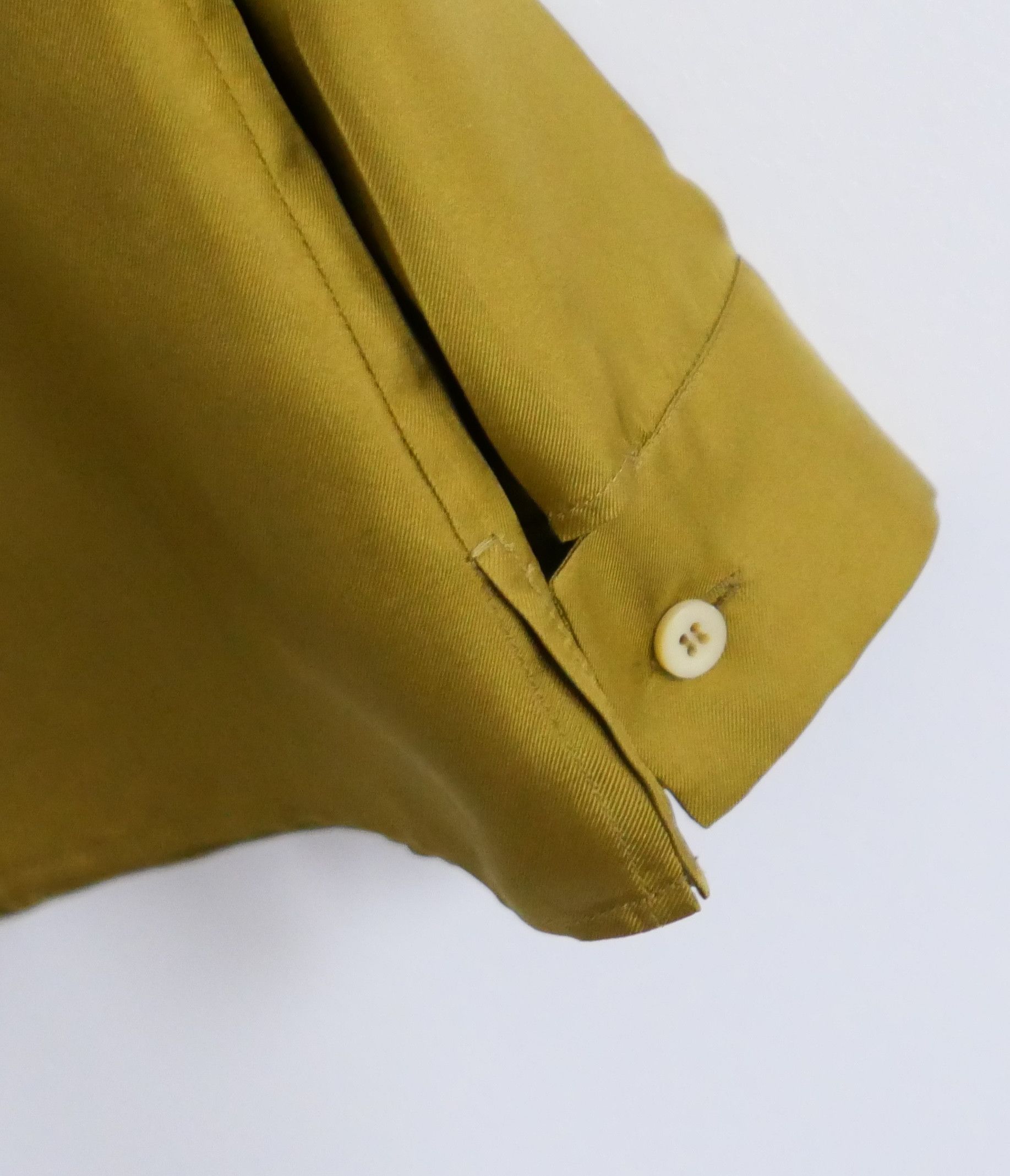 Prada Prada Fall 2015 Chartreuse Green Silk Shirt Size S / US 4 / IT 40 - 4 Thumbnail