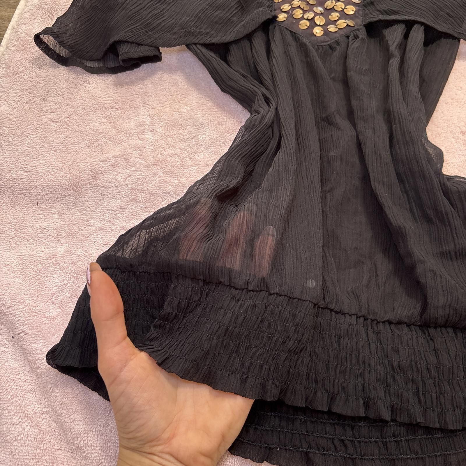 Other vintage sequin beaded mesh grunge top Size L / US 10 / IT 46 - 3 Thumbnail