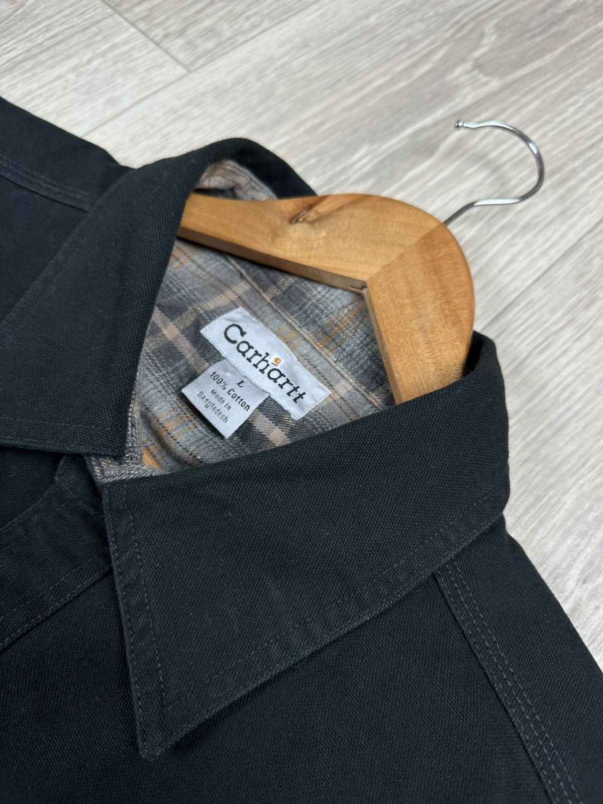 Carhartt Vintage Carhartt WIP French Work Shirt Jacket Size L Size US L / EU 52-54 / 3 - 5 Thumbnail