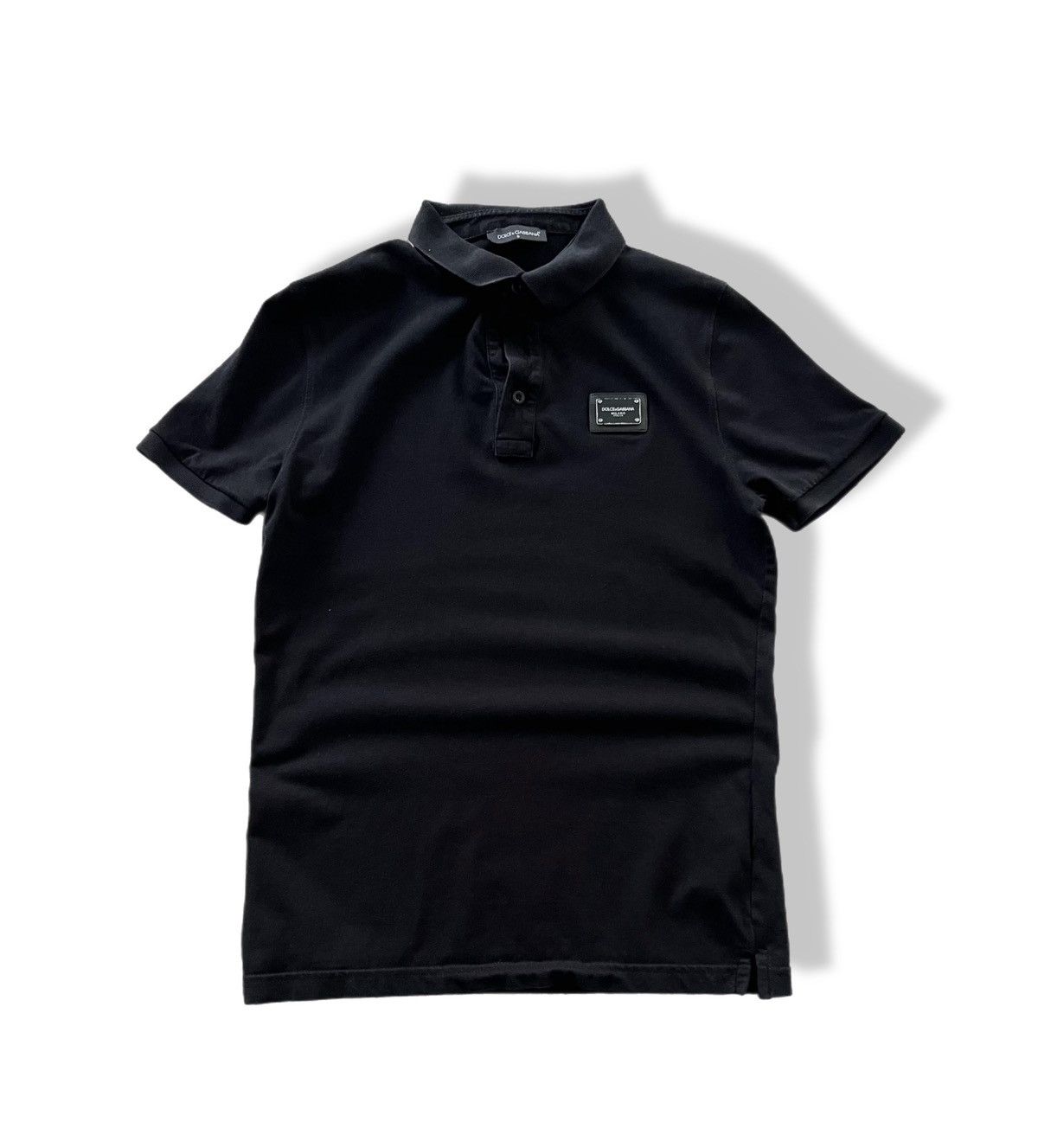 Dolce & Gabbana DOLCE & GABBANA Small Logo Polo T-Shirt Black Size US S / EU 44-46 / 1 - 1 Thumbnail