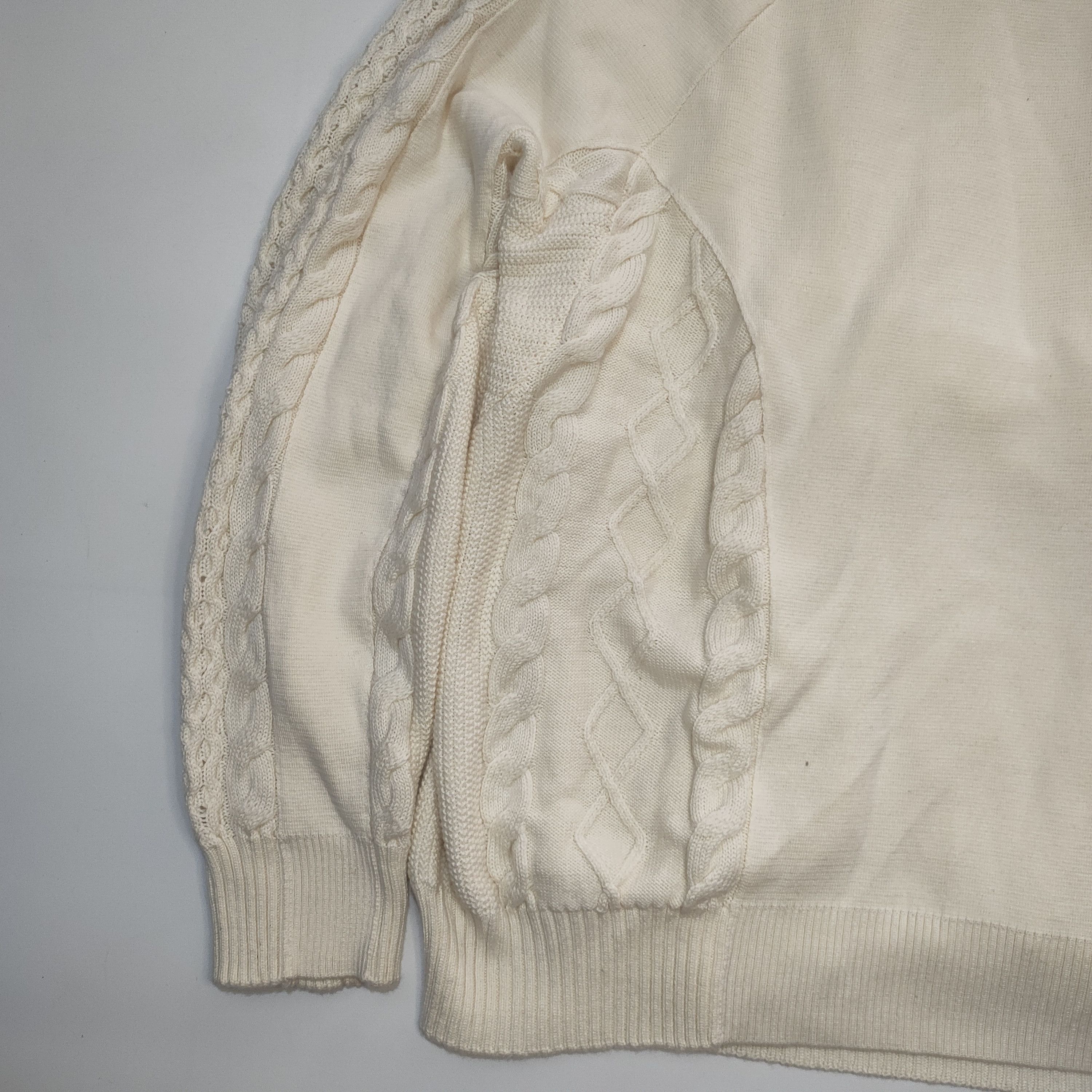 Y/Project NEW Y/PROJECT Oversized Wool Blend Sweater in Cream Size US M / EU 48-50 / 2 - 5 Thumbnail