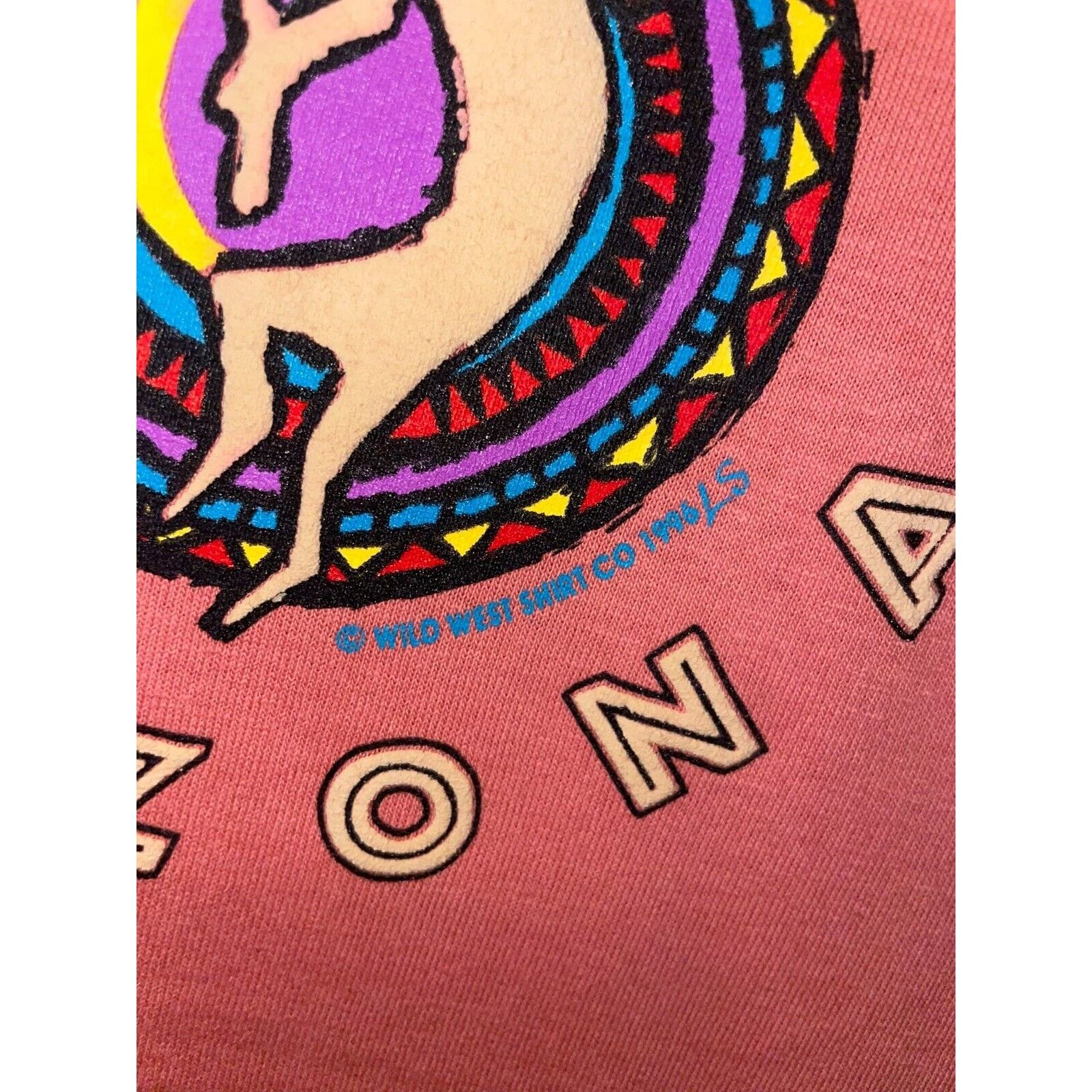 Jerzees Vintage Sedona Arizona Shirt Pink AZ Tee 90s VTG 1996 Large Size US L / EU 52-54 / 3 - 6 Thumbnail