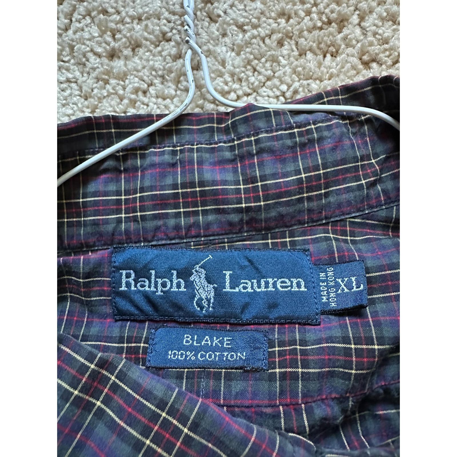 Ralph Lauren Ralph Lauren Blake Plaid Long Sleeve Button-Down Shirt XL Size US XL / EU 56 / 4 - 3 Thumbnail