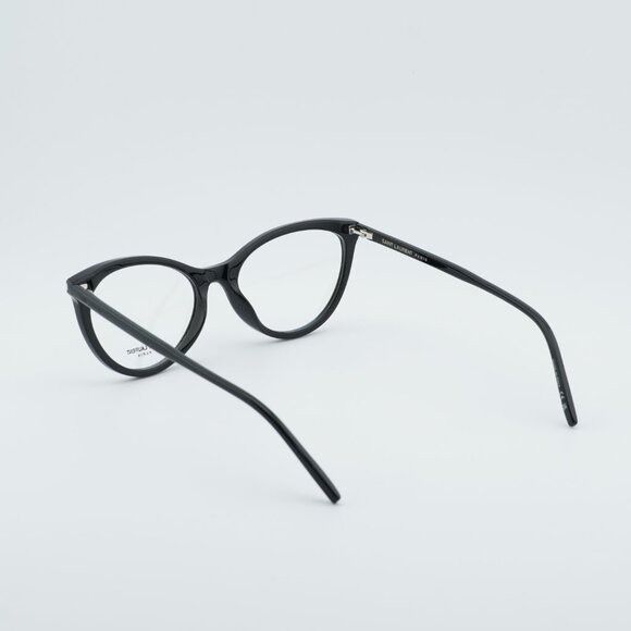 Saint Laurent Paris Saint Laurent SL833 001 Eyeglasses Shiny Black 55mm Square Size ONE SIZE - 9 Thumbnail