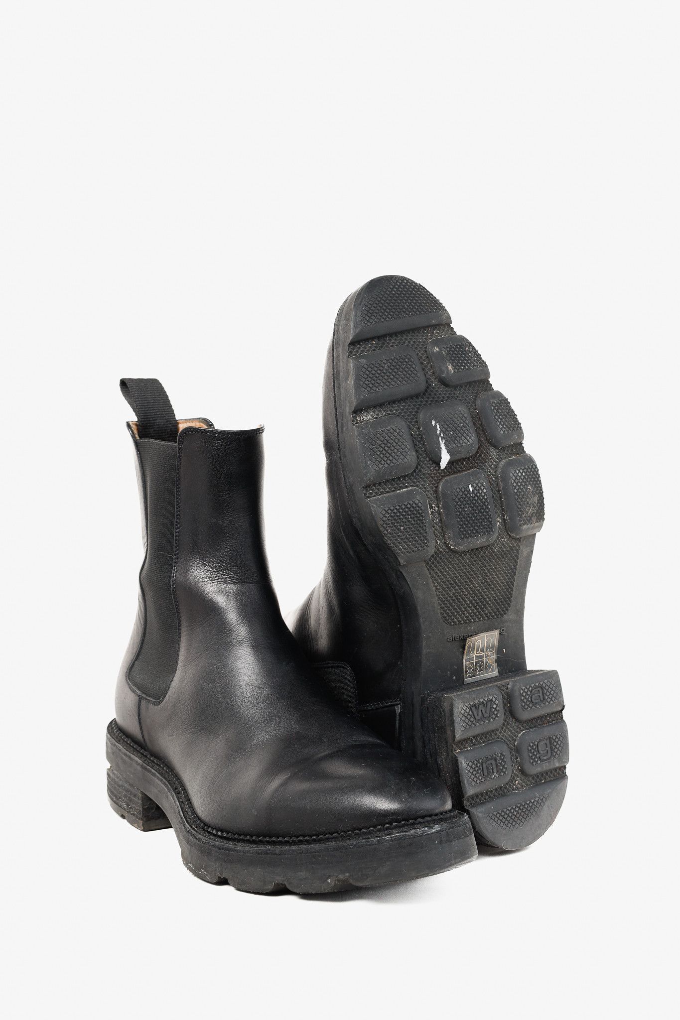Alexander Wang Alexander Wang Andy Black Leather Chelsea Boot Size US 8 / IT 38 - 4 Thumbnail