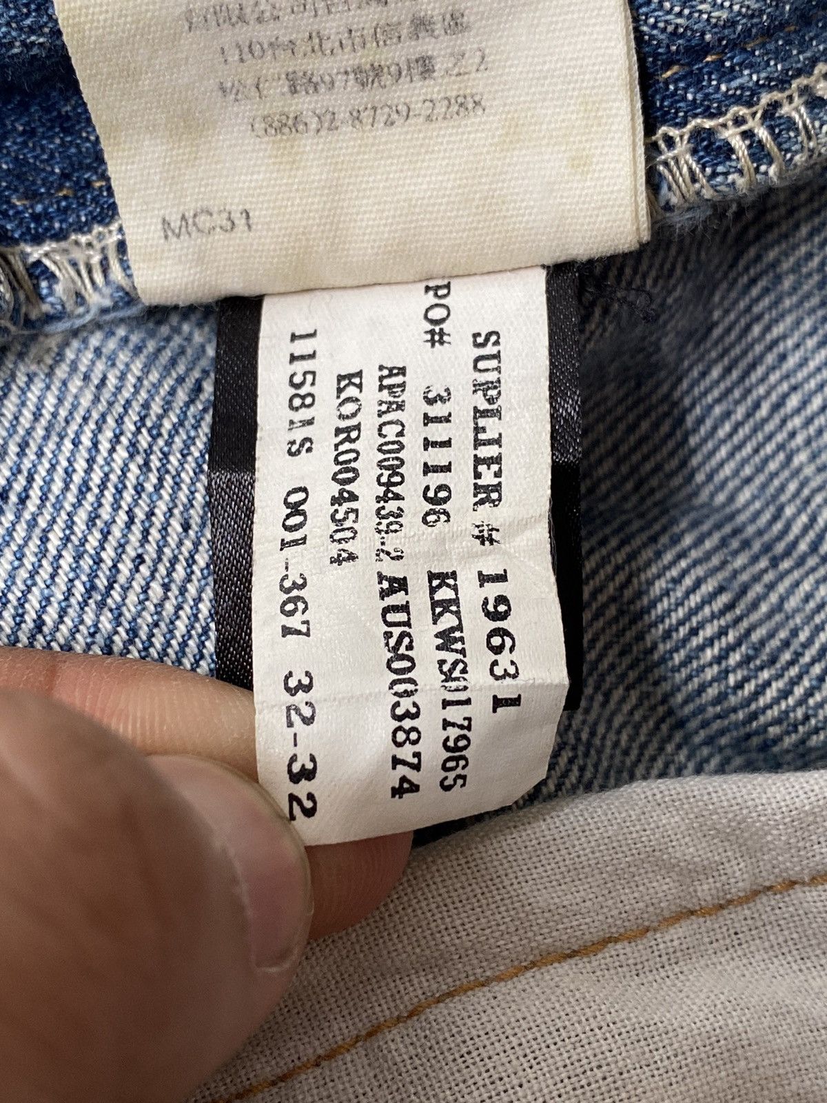 Ralph Lauren × Vintage THRASHED Mud Wash Ralph Lauren Destroyed Jeans Size US 32 / EU 48 - 16 Thumbnail