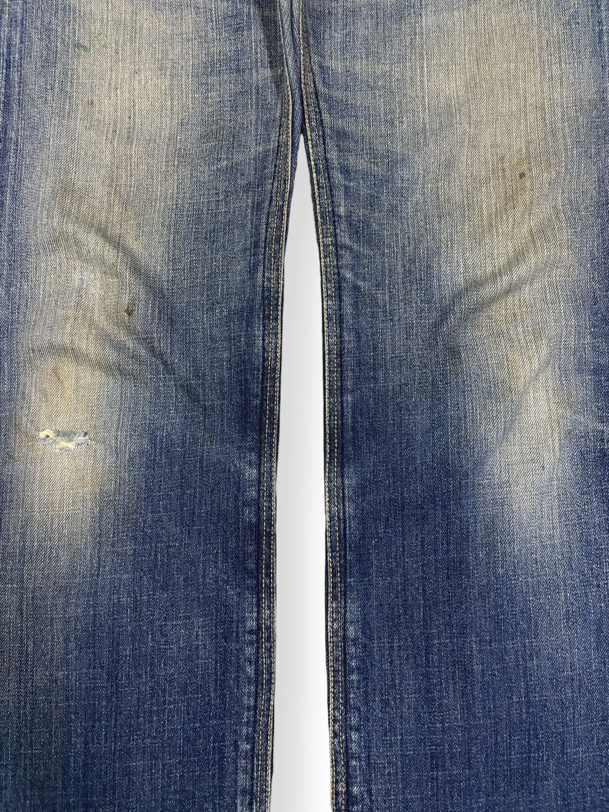 Global Work Japanese Brand Global Work Mud Wash Distressed Grunge Jeans Size US 33 - 5 Thumbnail