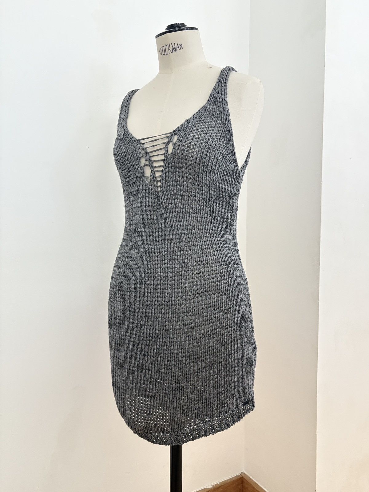 Diesel Knitted grey DIESEL dress Size M / US 6-8 / IT 42-44 - 1 Thumbnail