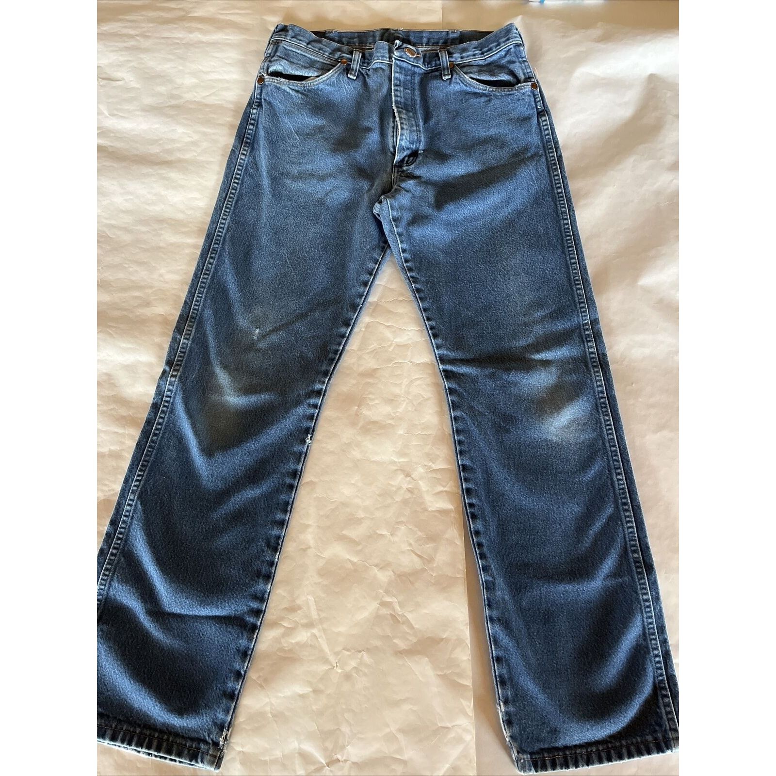 Wrangler Wrangler Jeans Men’s 32x31 Blue Denim Straight Leg Outdoor Size US 32 / EU 48 - 2 Thumbnail